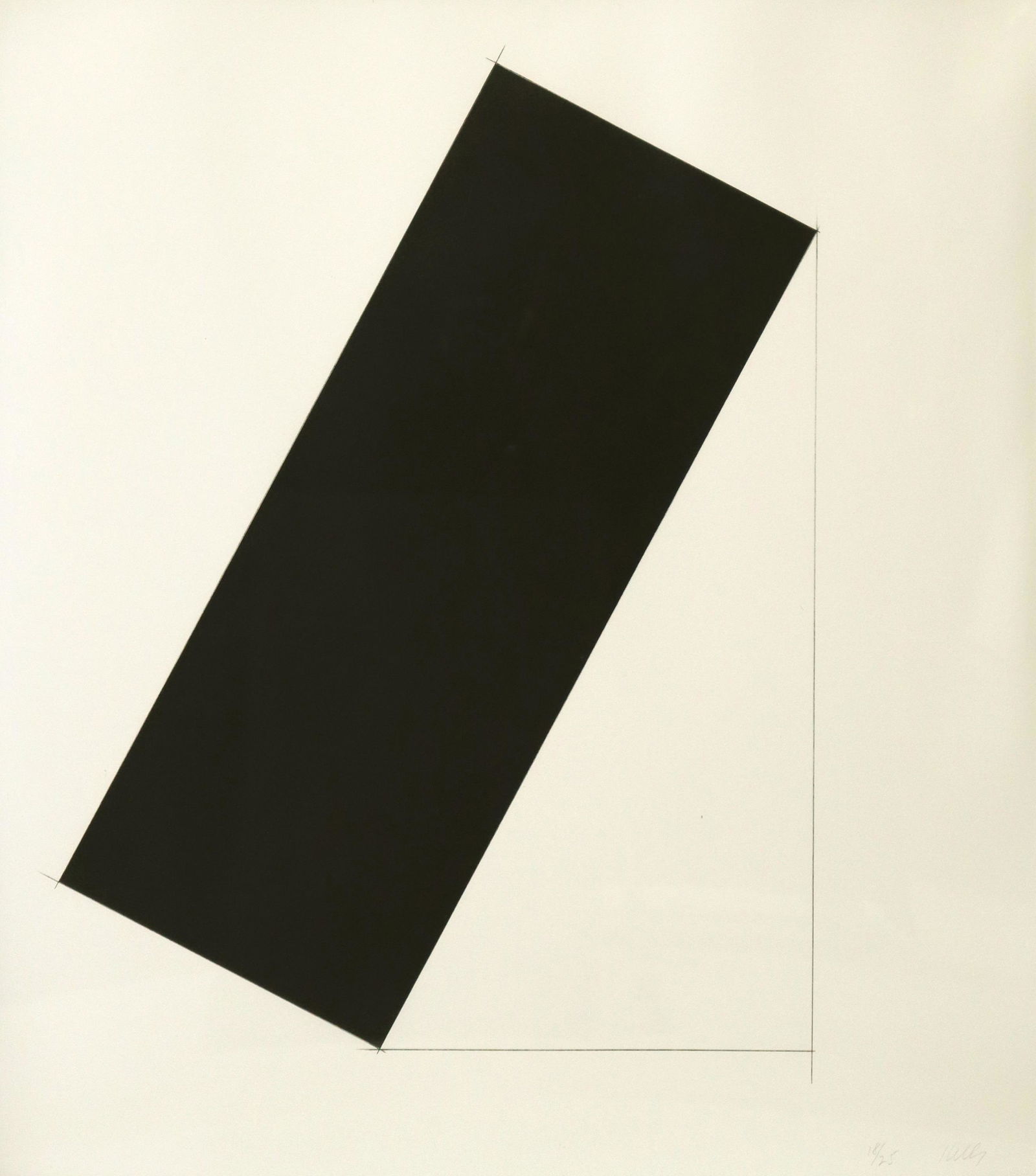 ELLSWORTH KELLY (1923-2015) MARIGOT LITHOGRAPH (1 of 4)