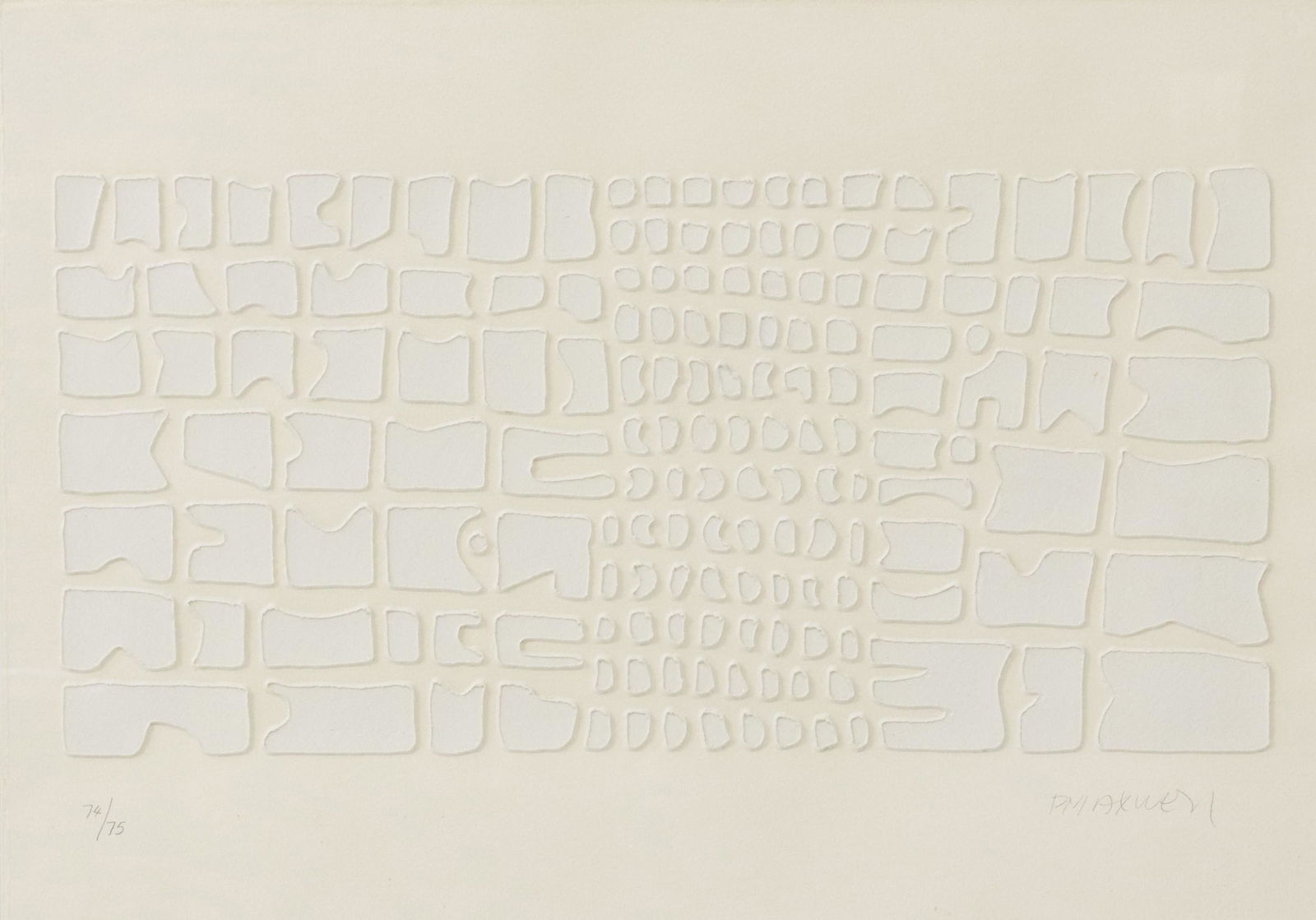 PAUL MAXWELL (1925-2015) ACRYLIC CASTING ON PAPER (1 of 6)