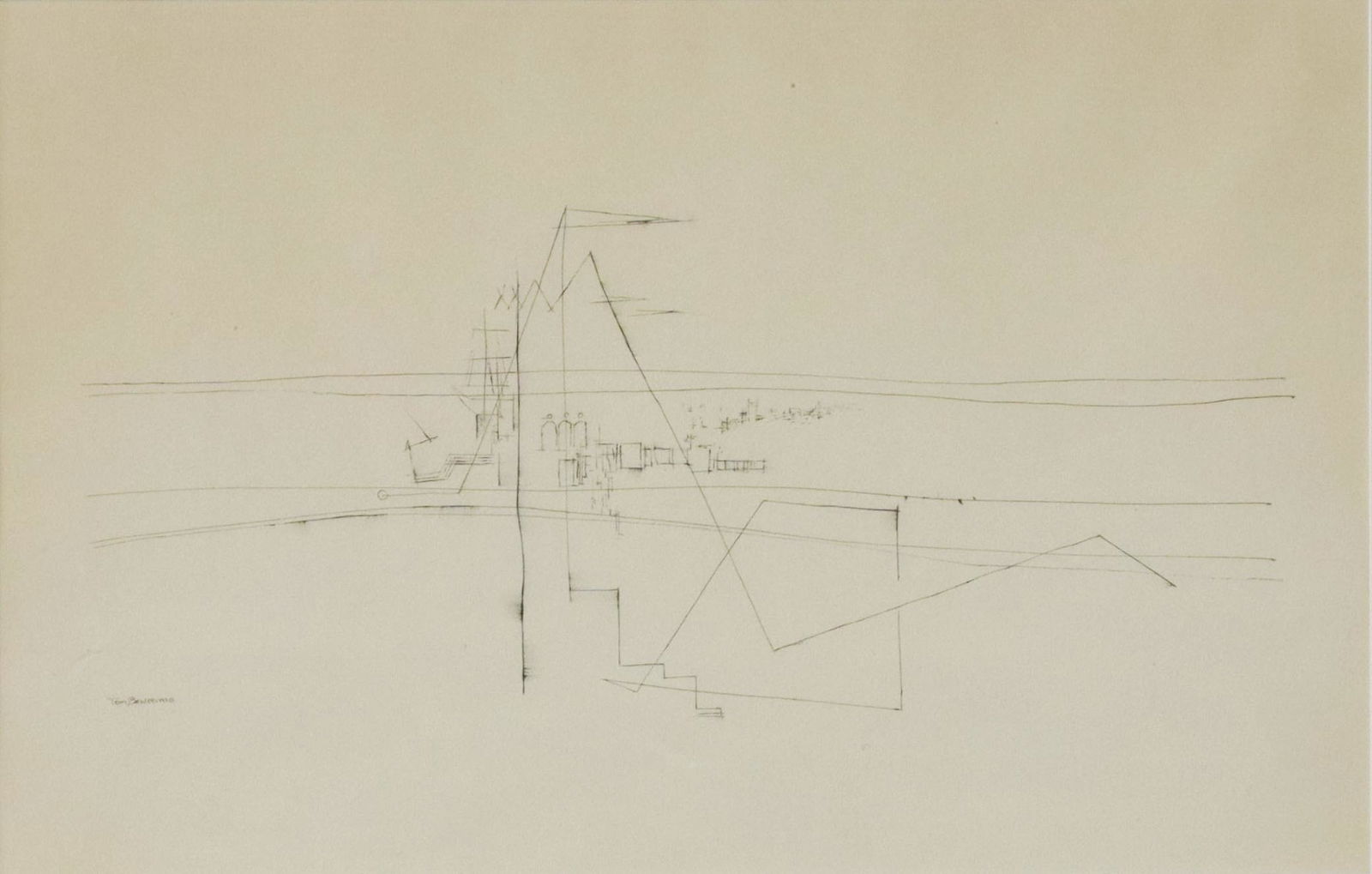 THOMAS DUNCAN BENRIMO (1887-1958) INK DRAWING (1 of 5)