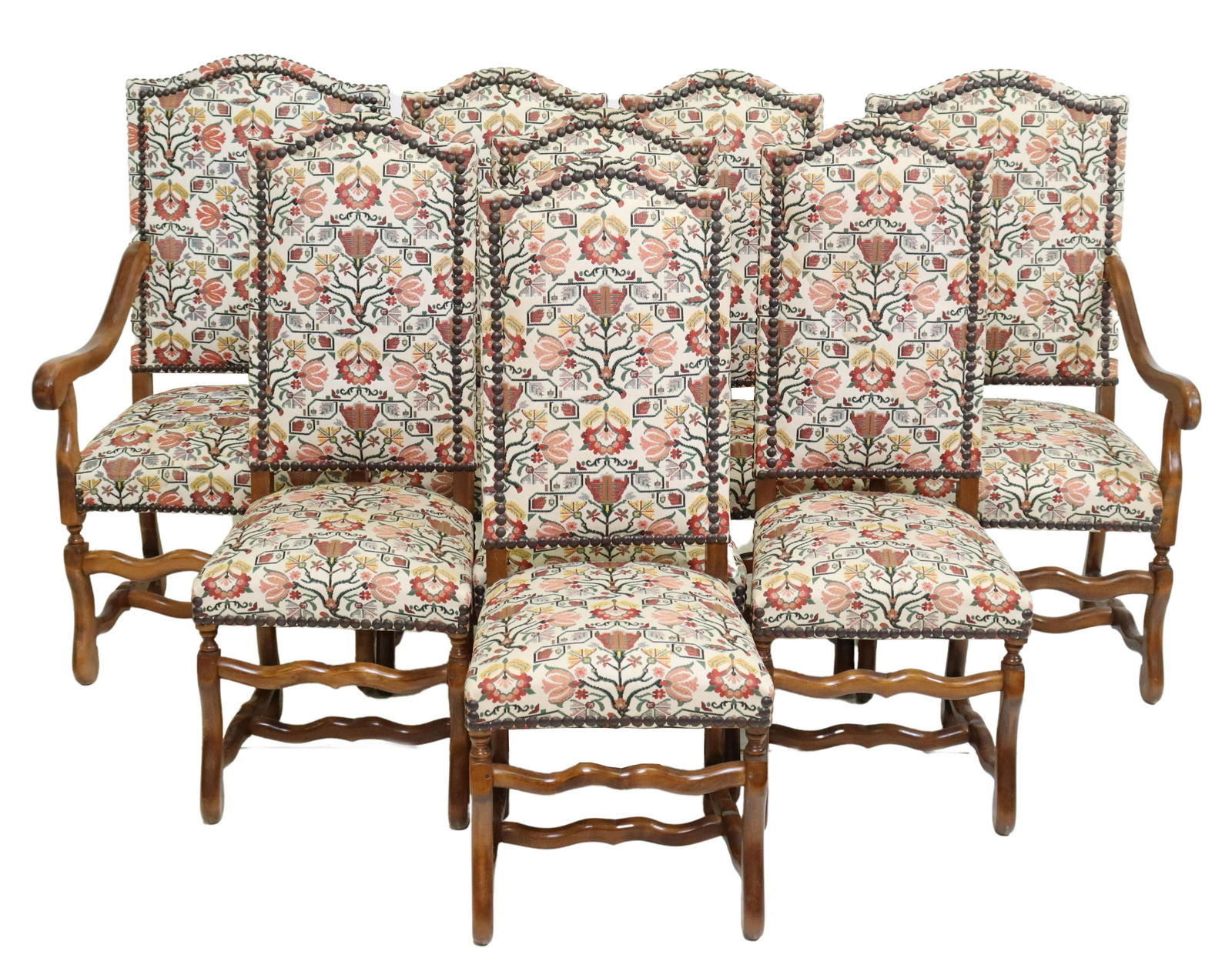 (8) LOUIS XIV STYLE DINING SIDE CHAIRS & FAUTEUILS (1 of 3)