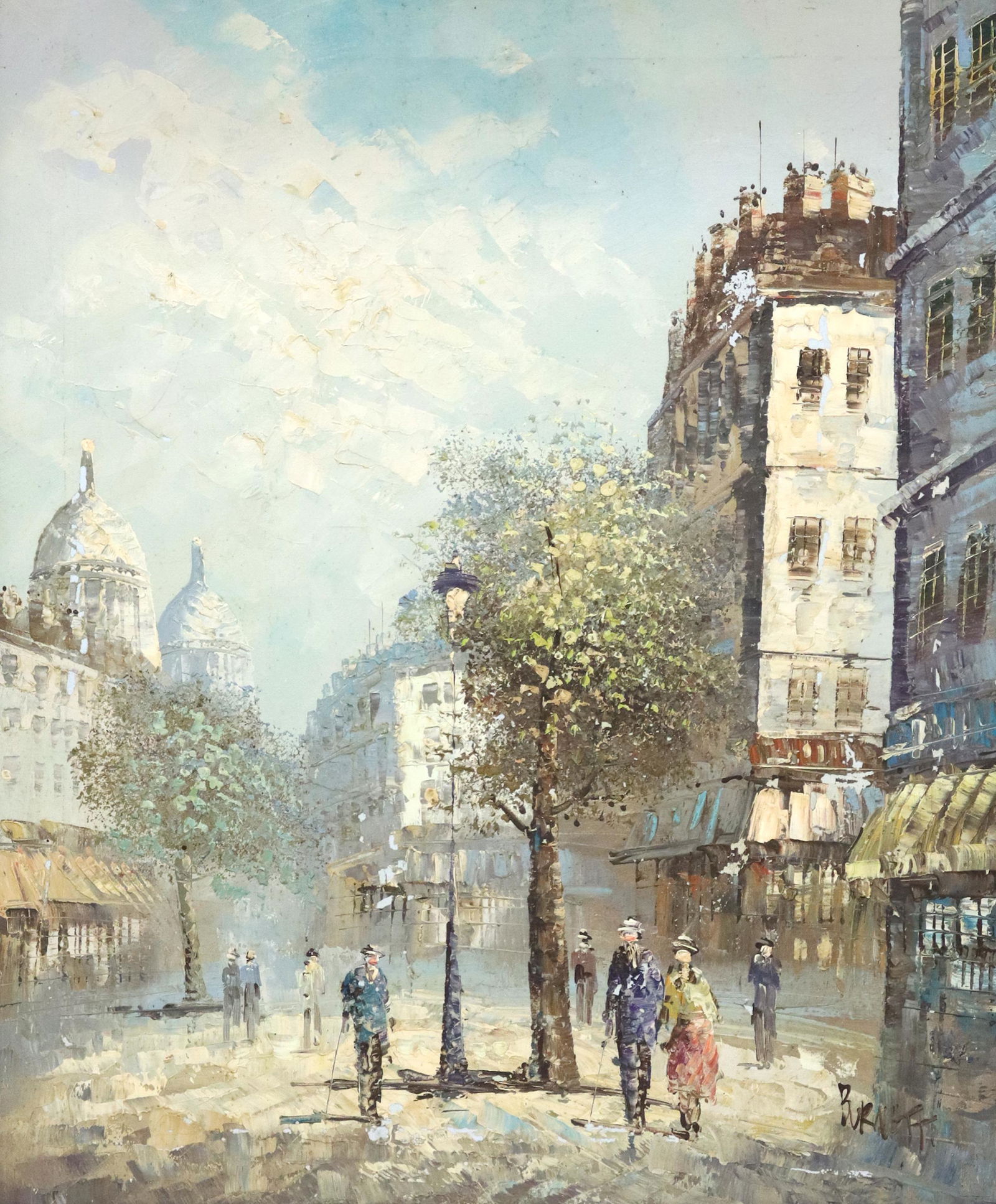 CAROLINE BURNETT (D.1950) PARISIAN STREET SCENE (1 of 5)