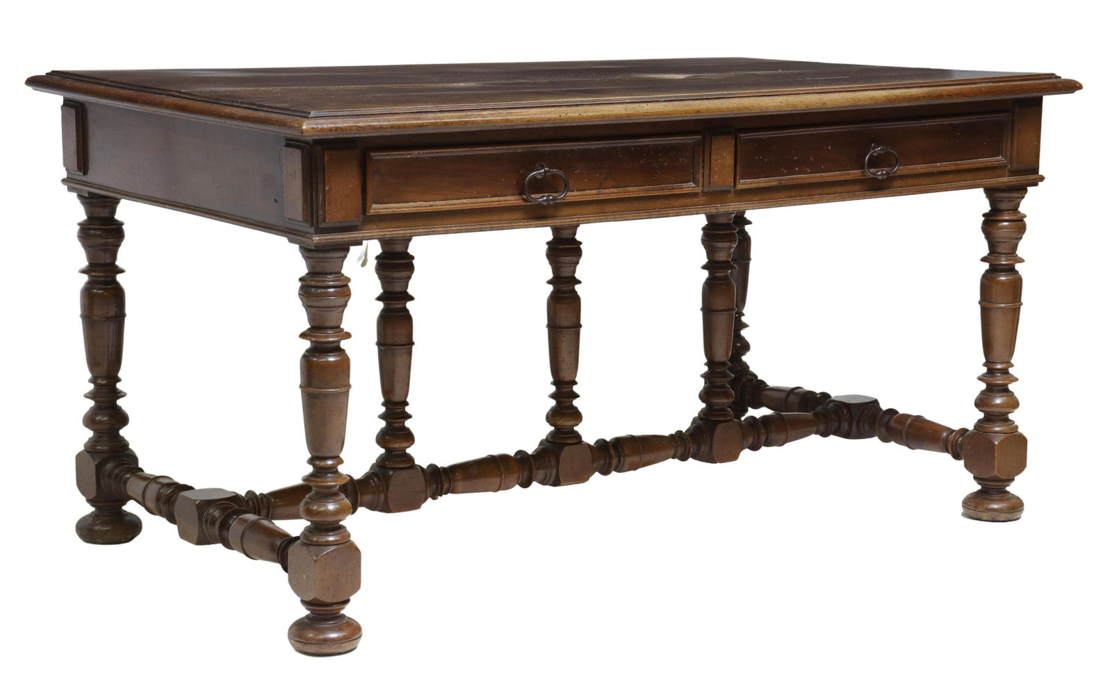 FRENCH HENRI II STYLE WALNUT WRITING DESK (1 of 5)