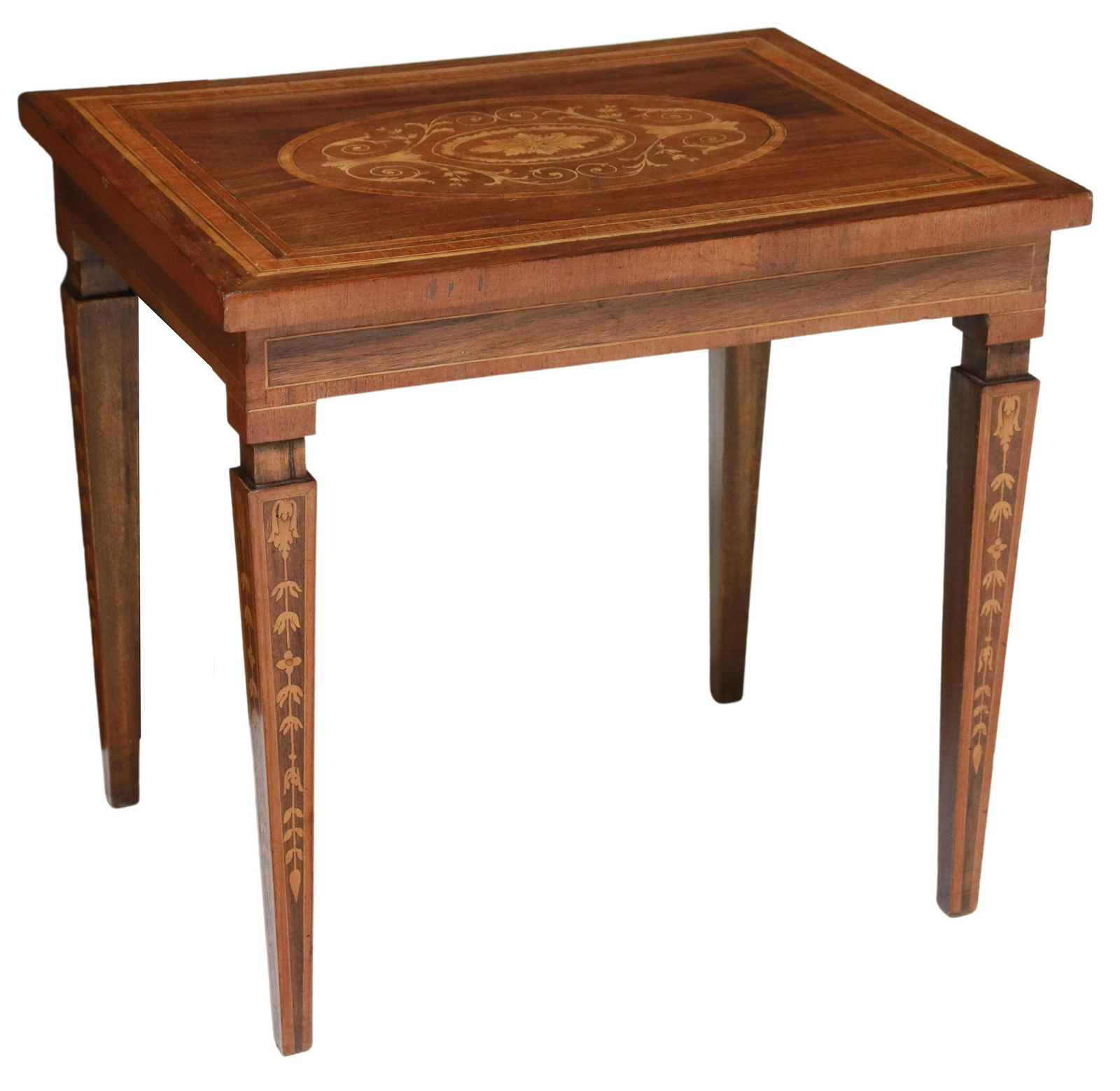 ITALIAN MAGGIOLINI STYLE MARQUETRY SIDE TABLE (1 of 4)