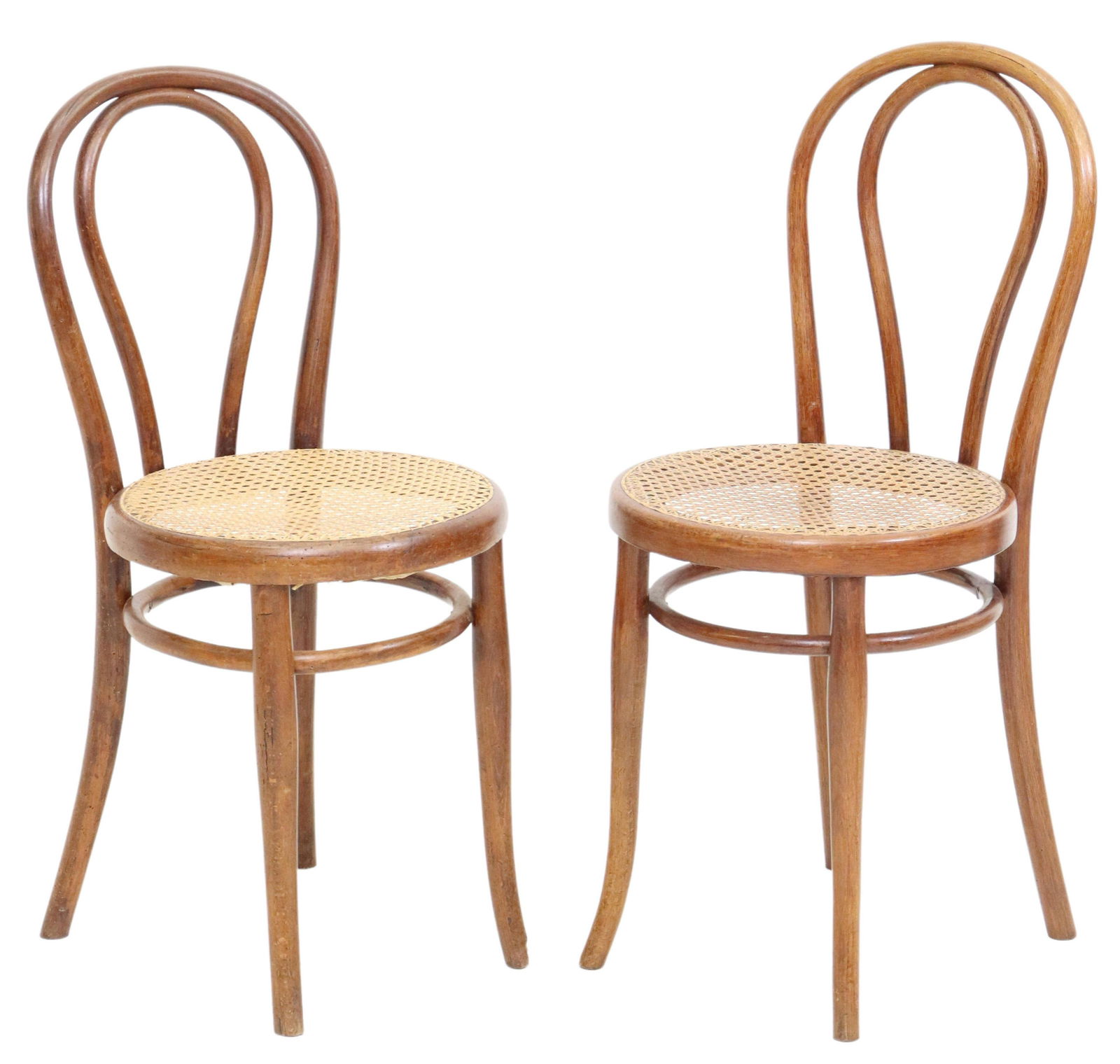 (6) THONET NO. 18 BENTWOOD & CANE BISTRO CHAIRS (1 of 6)
