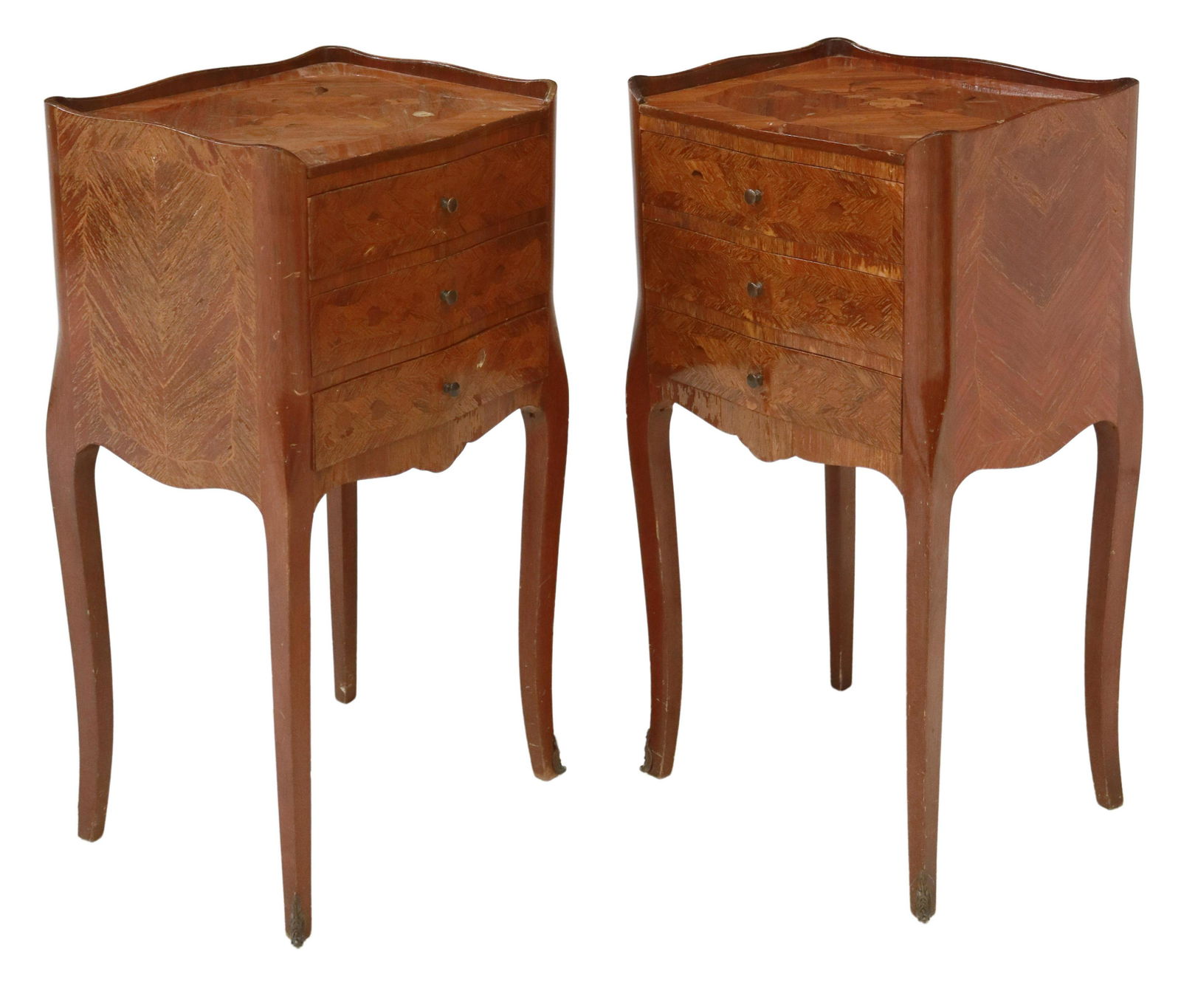 (2) FRENCH LOUIS XV STYLE BEDSIDE CABINETS (1 of 5)