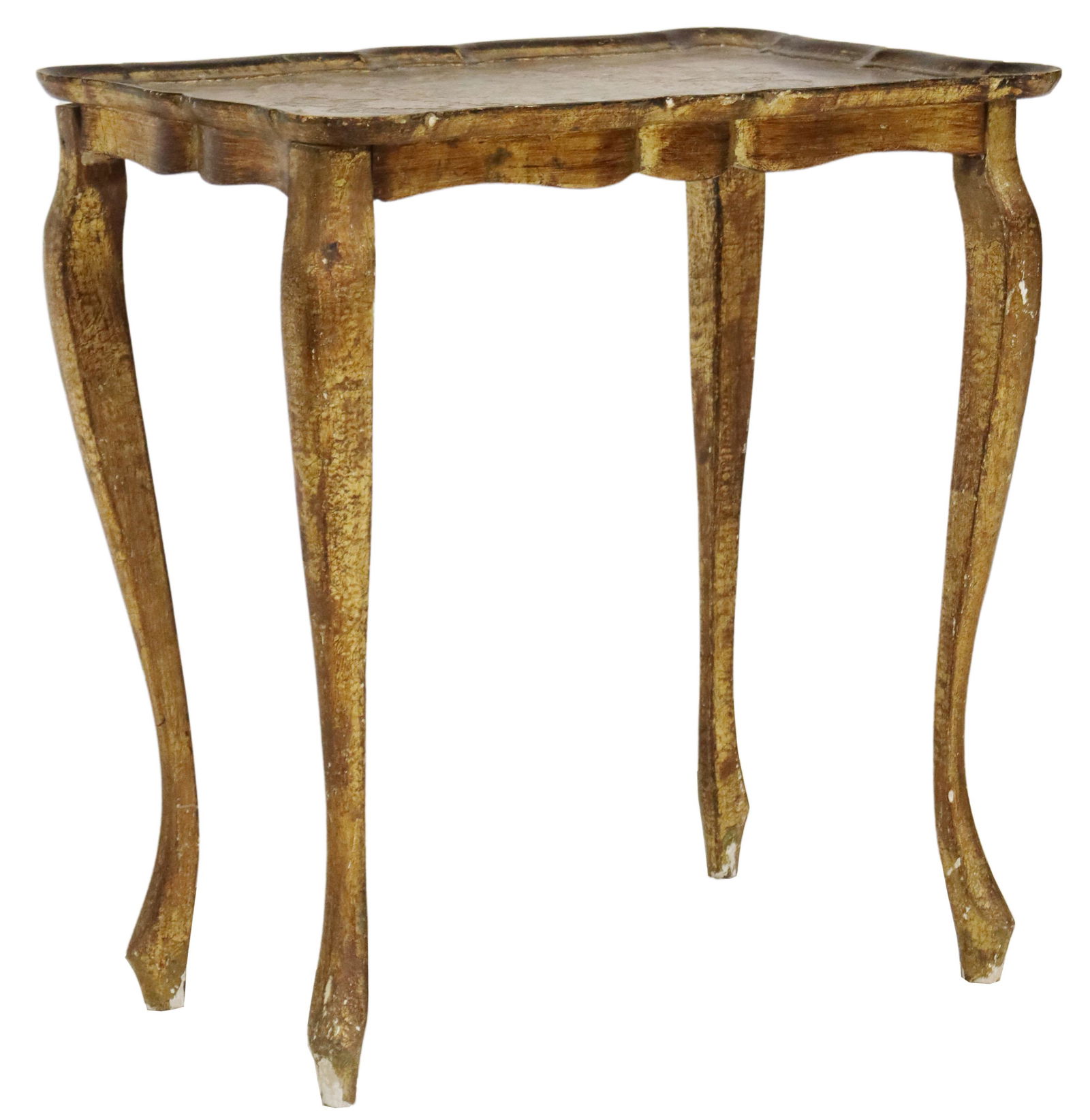 FLORENTINE PARCEL GILT & PAINTED SIDE TABLE (1 of 4)