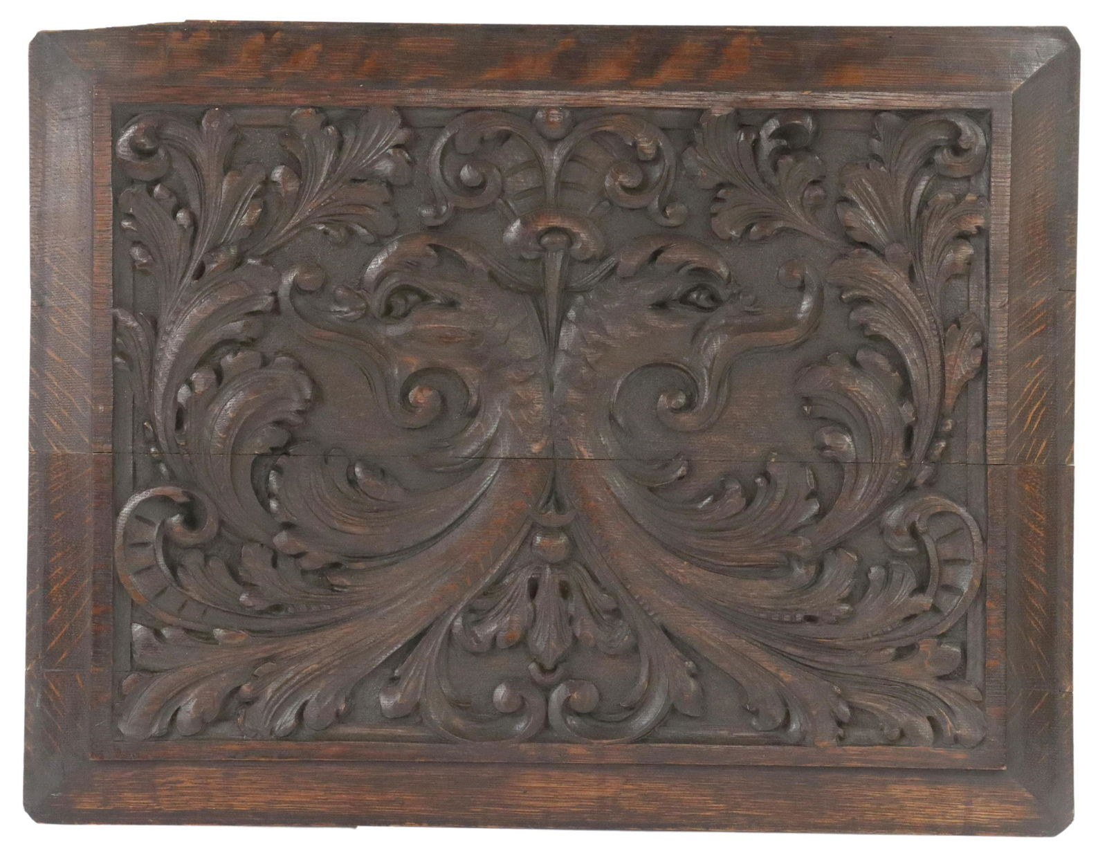 FRENCH BAROQUE STYLE OAK ARCHITECTURAL PANEL (1 of 2)