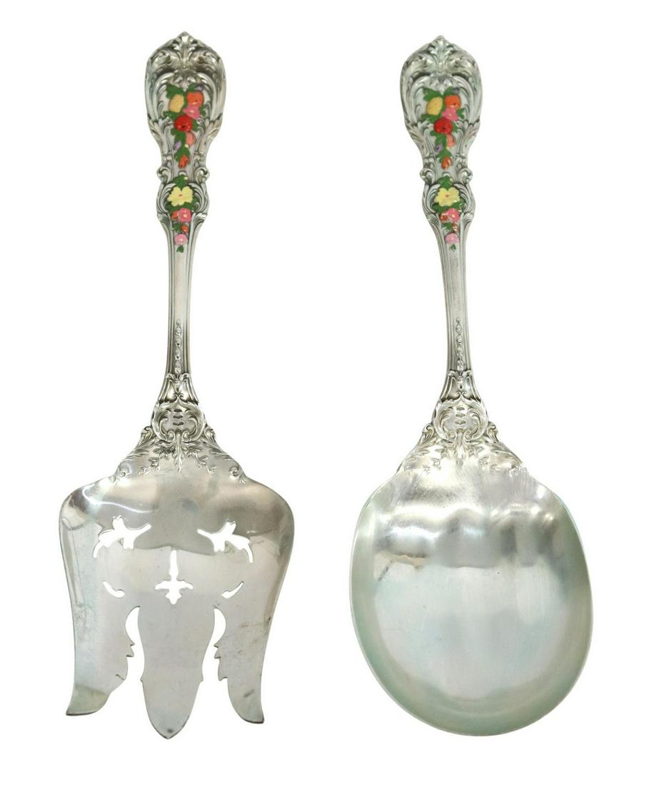 (2) REED & BARTON 'FRANCIS I' STERLING SALAD SET (1 of 4)