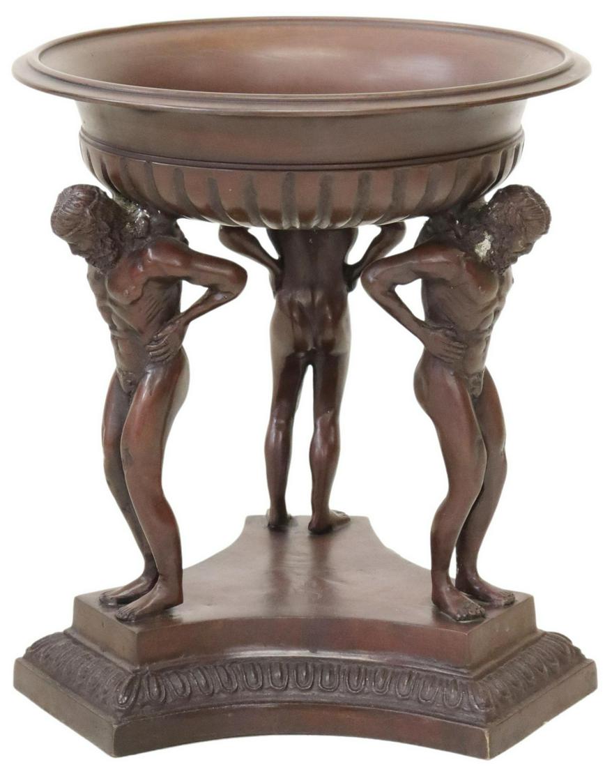 LARGE MAITLAND-SMITH BRONZE ATLAS CENTERPIECE (1 of 4)
