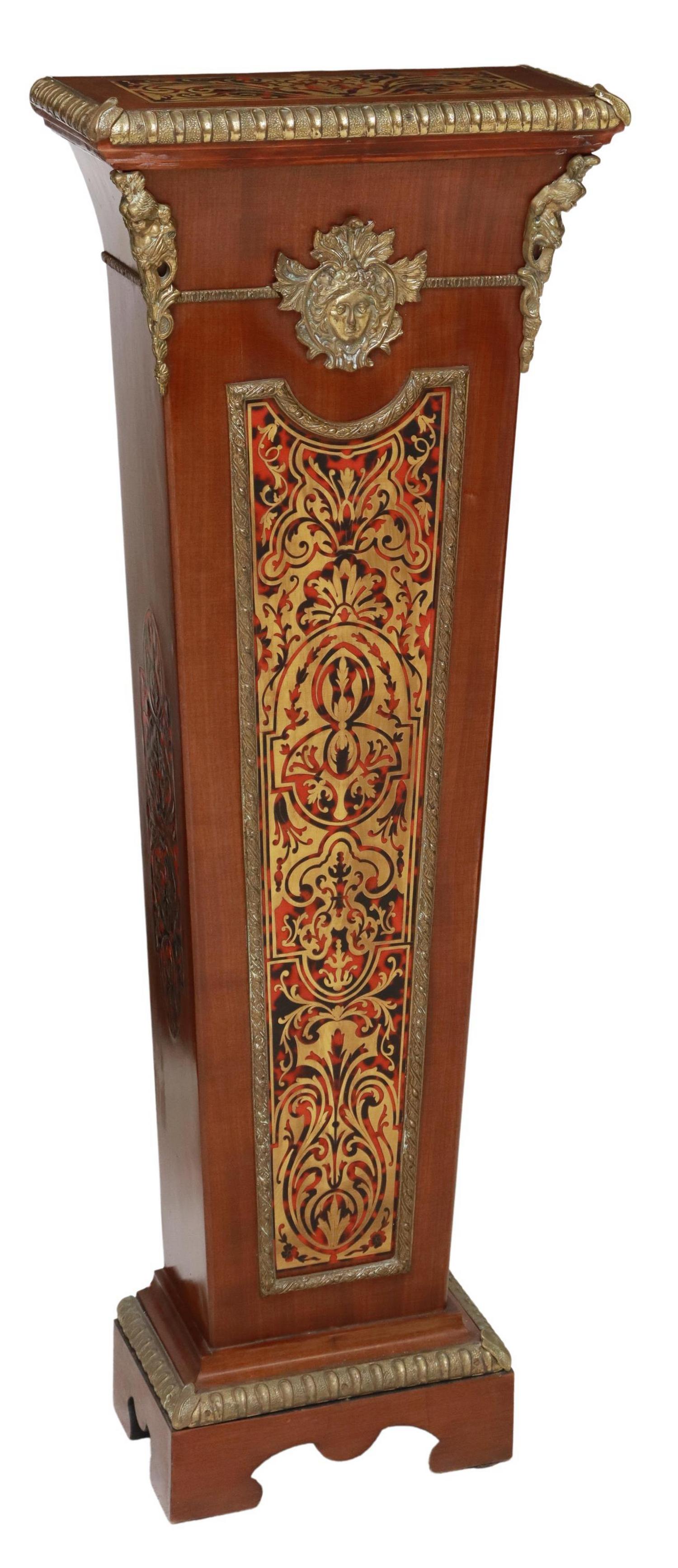 BOULLE WORK STYLE PEDESTAL/ STAND (1 of 5)