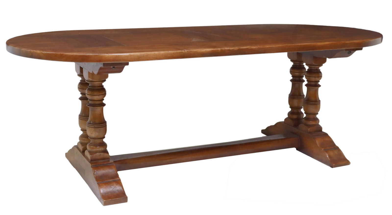 CONTINENTAL WALNUT MONASTERY TABLE, 87"L (1 of 4)