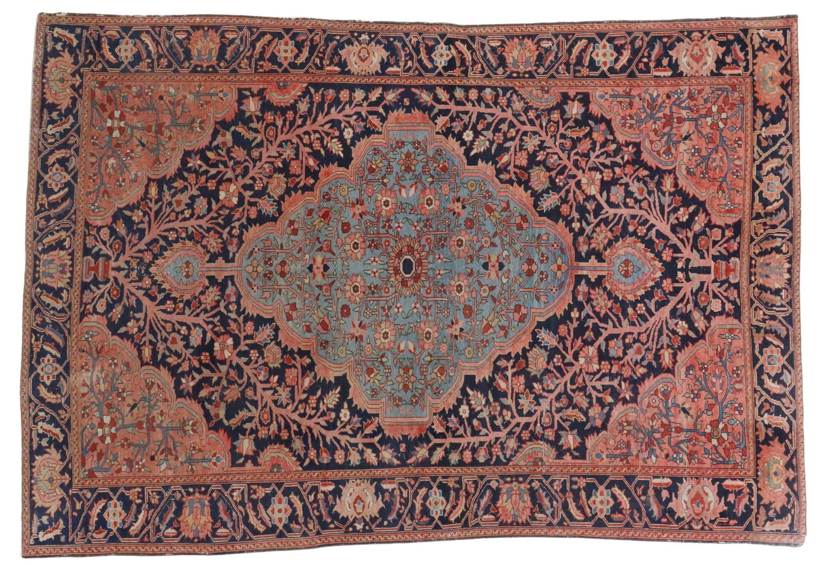 HAND-TIED PERSIAN FARAHAN RUG, 6'3" X 4'5" (1 of 3)