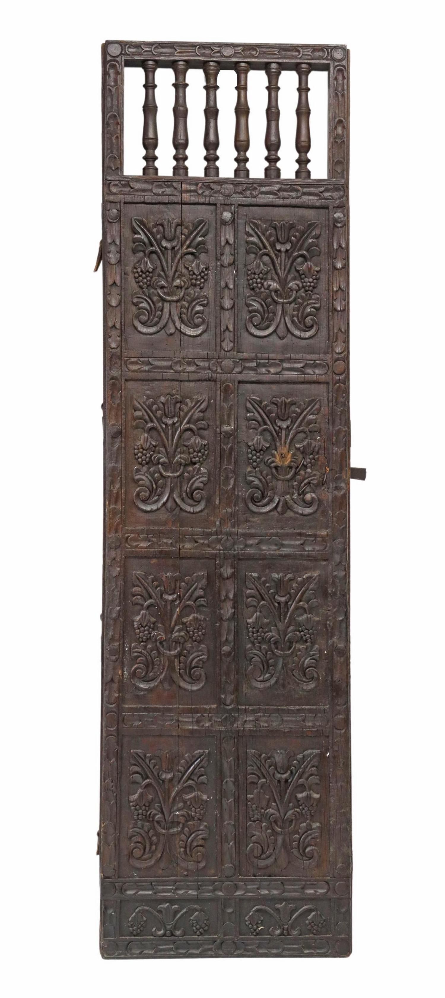 ARCHITECTURAL SPANISH CARVED DOOR, 17TH/ 18TH C. (1 of 2)