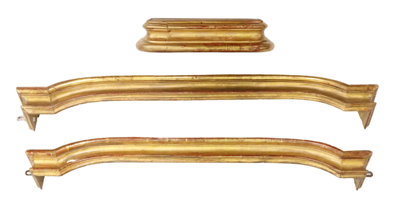 (3) ITALIAN GILTWOOD VALANCES & CANOPY BED CROWN (1 of 3)