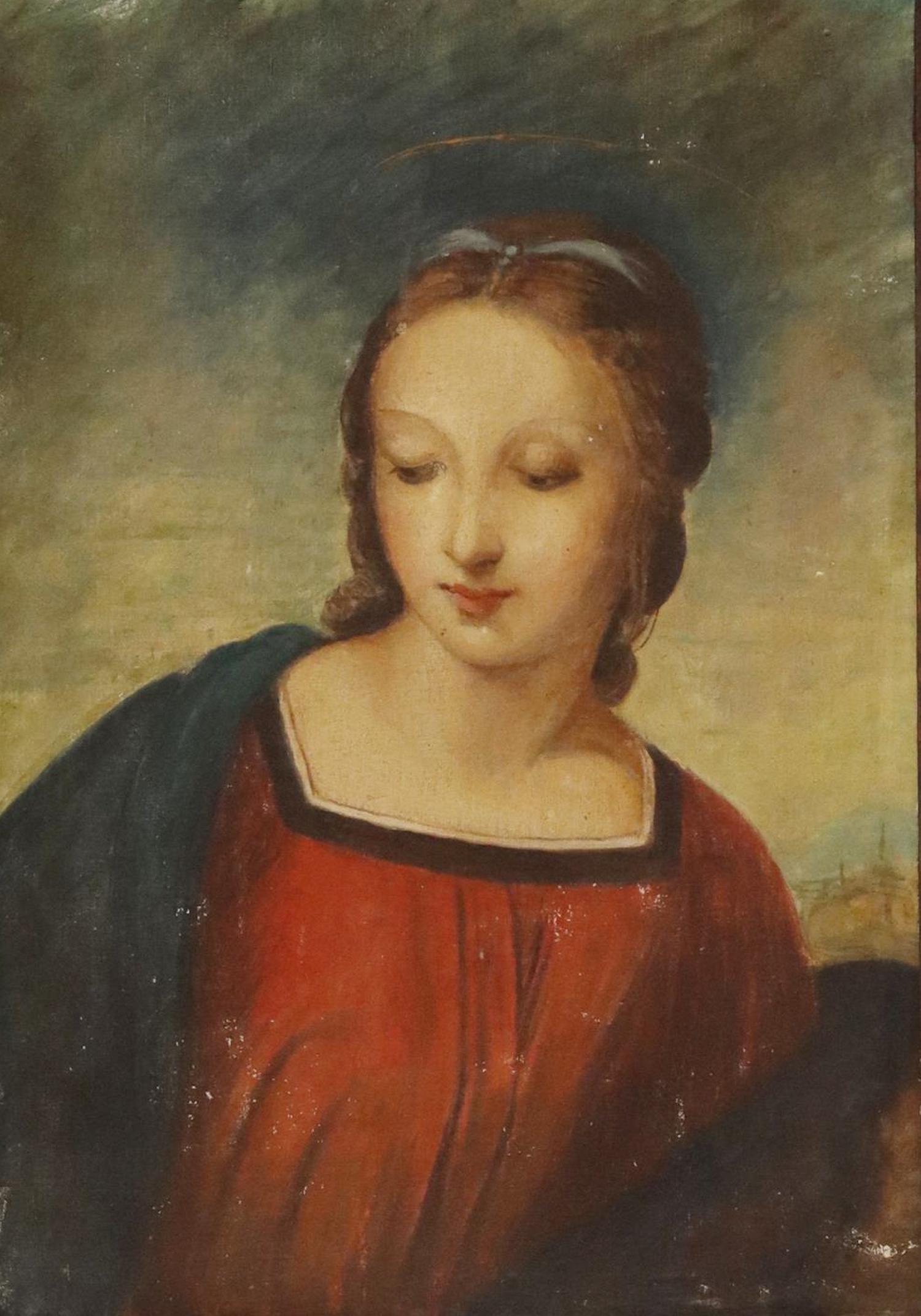 AFTER RAPHAEL MADONNA OF THE GOLDFINCH PAINTING (1 of 4)