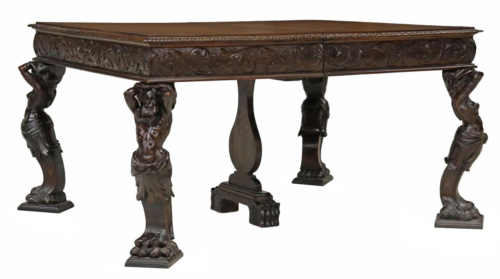 RENAISSANCE REVIVAL WALNUT EXTENSION TABLE (1 of 7)