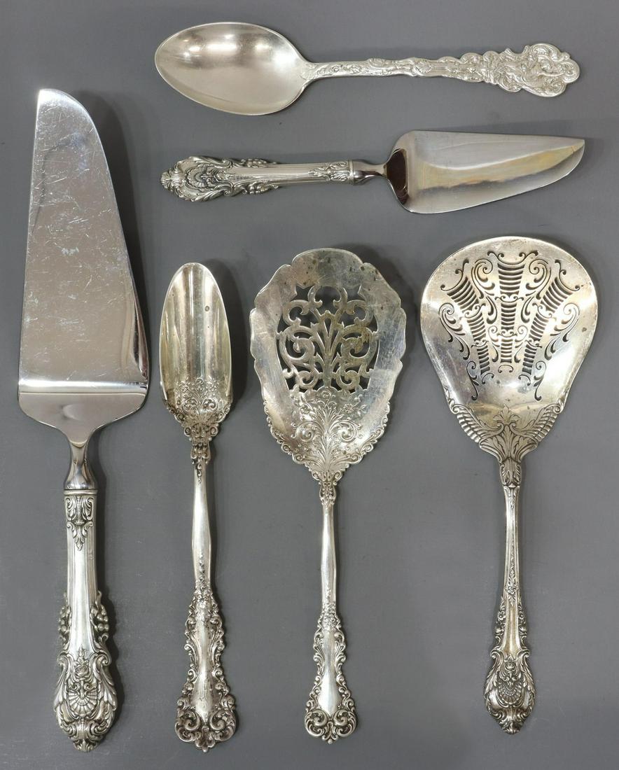 (6) AMERICAN STERLING SILVER SERVING FLATWARE (1 of 5)