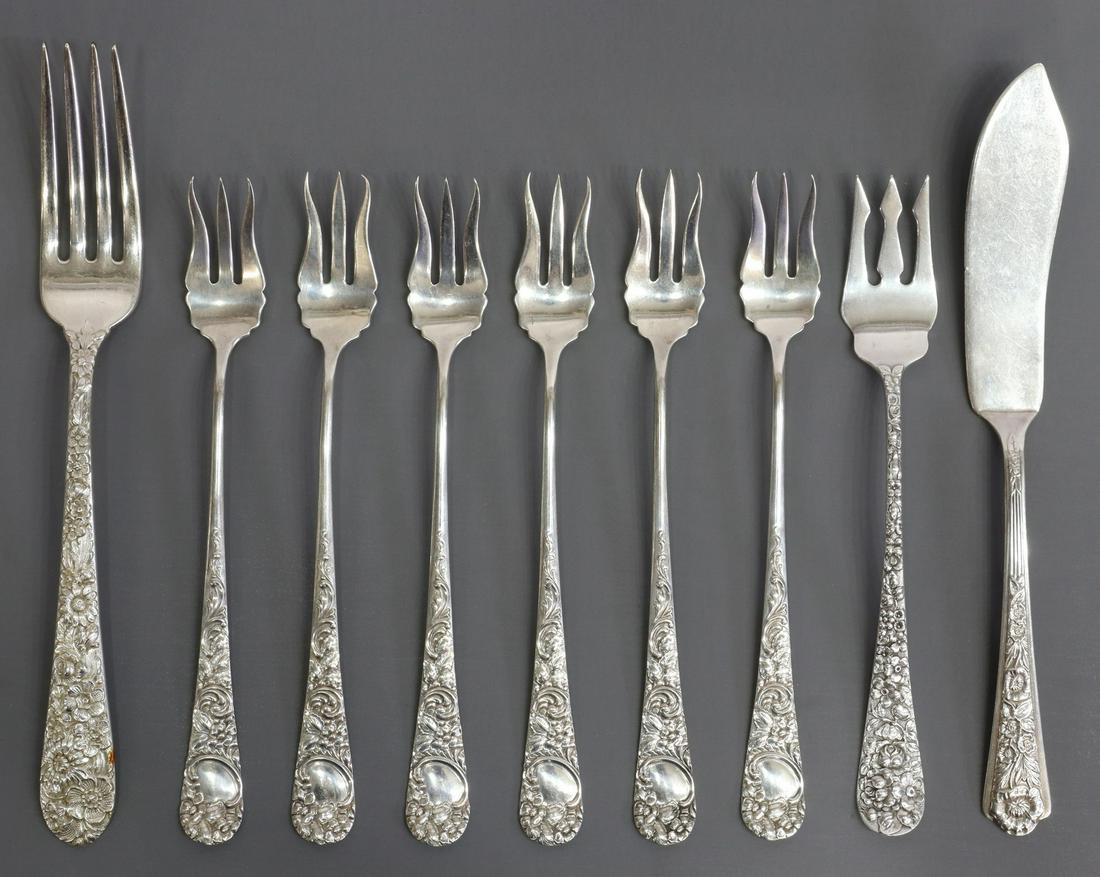 (9) AMERICAN STERLING SILVER FLATWARE, 6.20 OZT (1 of 5)