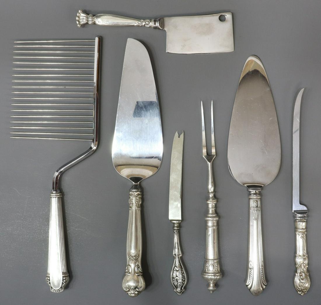 (7) STERLING & 800 HOLLOW HANDLE SERVING FLATWARE (1 of 4)