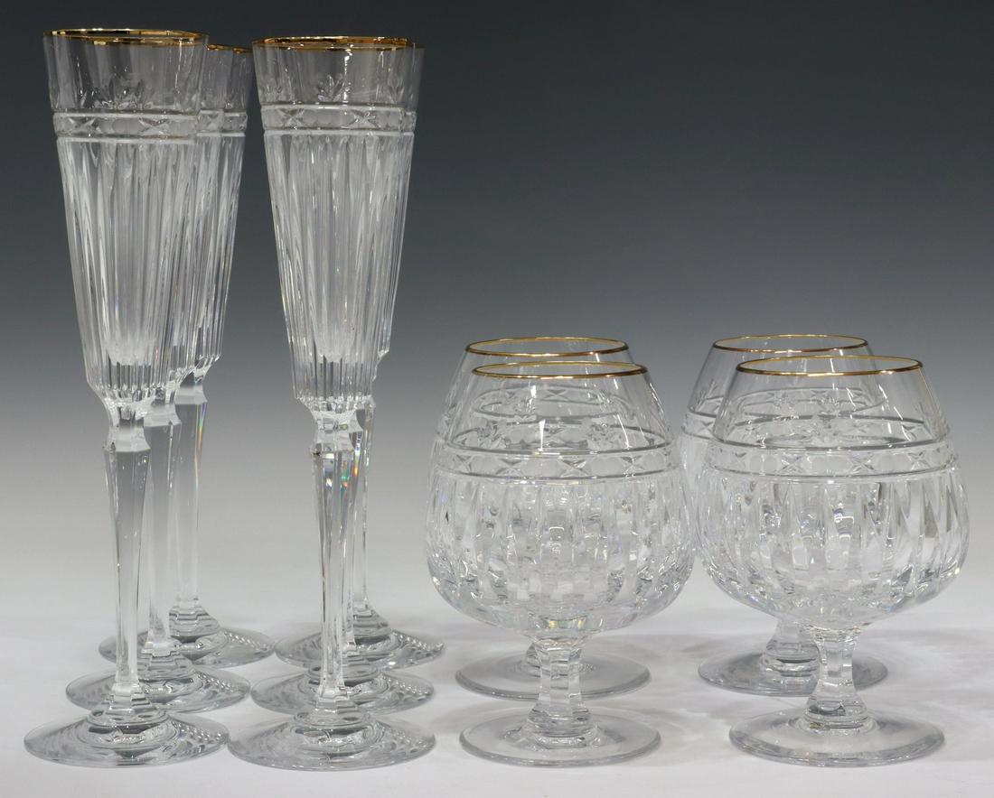 (10) MIKASA 'CROTON GOLD' CRYSTAL STEMWARE (1 of 3)