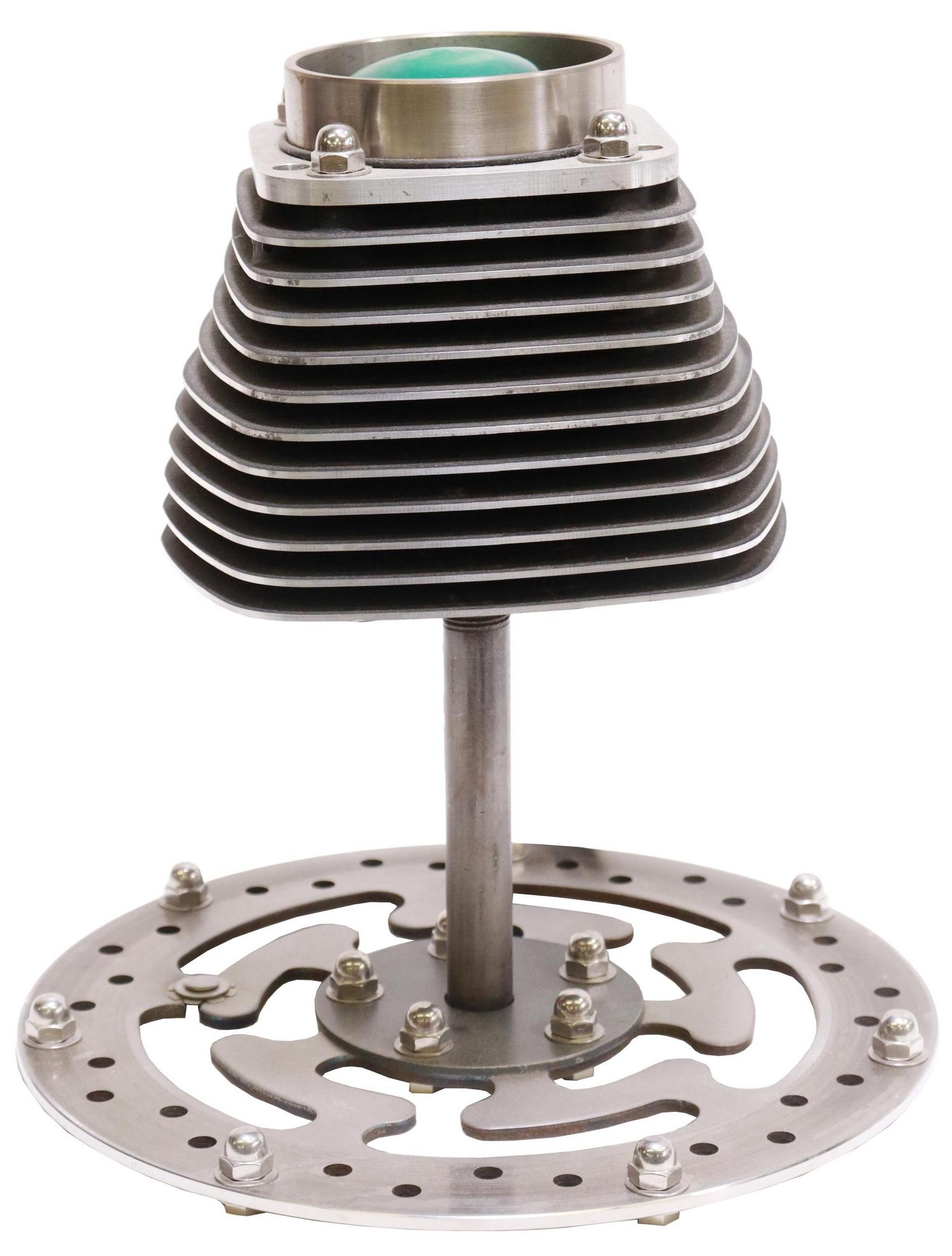 INDUSTRIAL MOTORCYCLE PARTS TABLE LAMP (1 of 6)