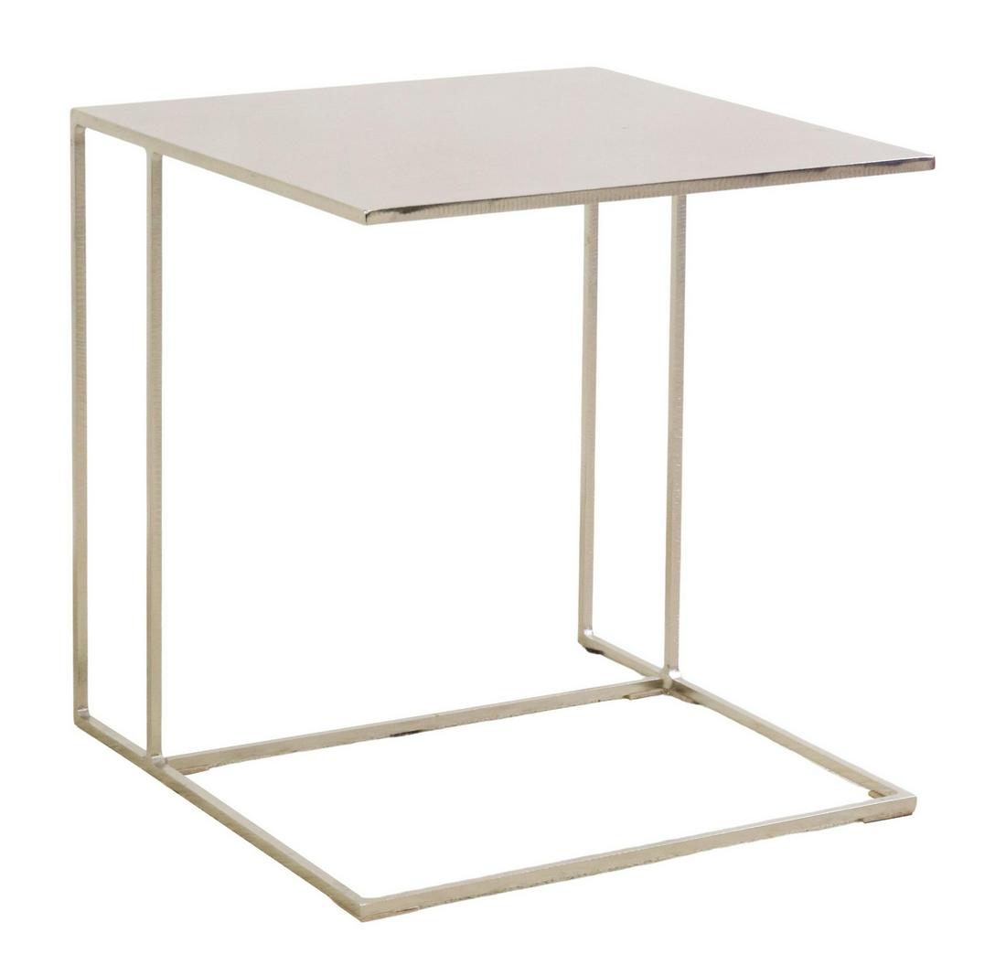 MINOTTI 'LEGER' CANTILEVER CHROME SIDE TABLE (1 of 5)