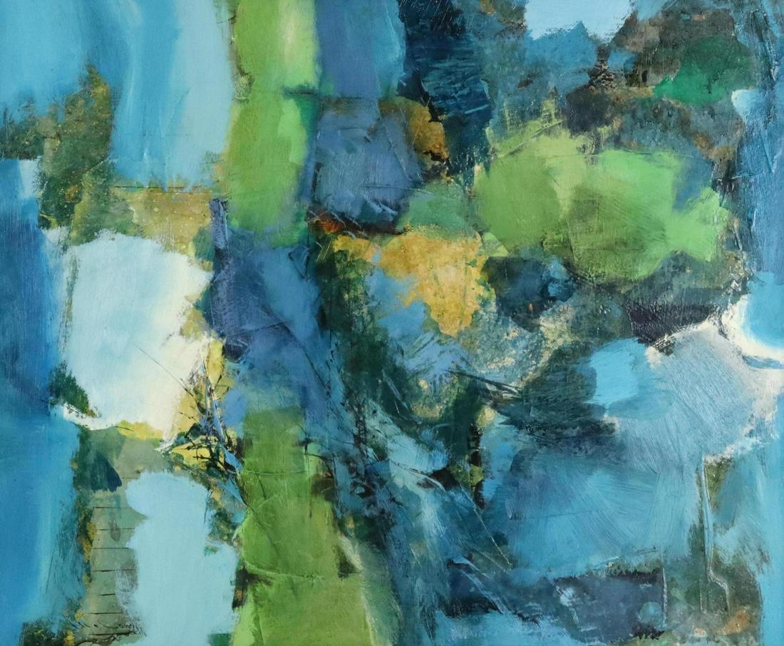 WALTER McCOWN (TX, 1932-1994) ABSTRACT, 30" X 36" (1 of 4)