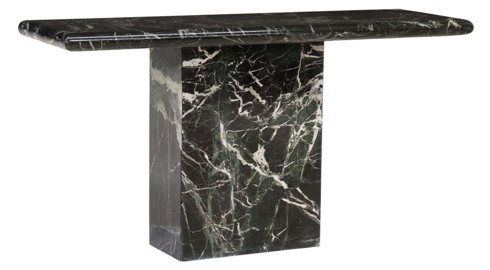 ITALIAN MODERN VERDE GREEN MARBLE CONSOLE TABLE (1 of 5)