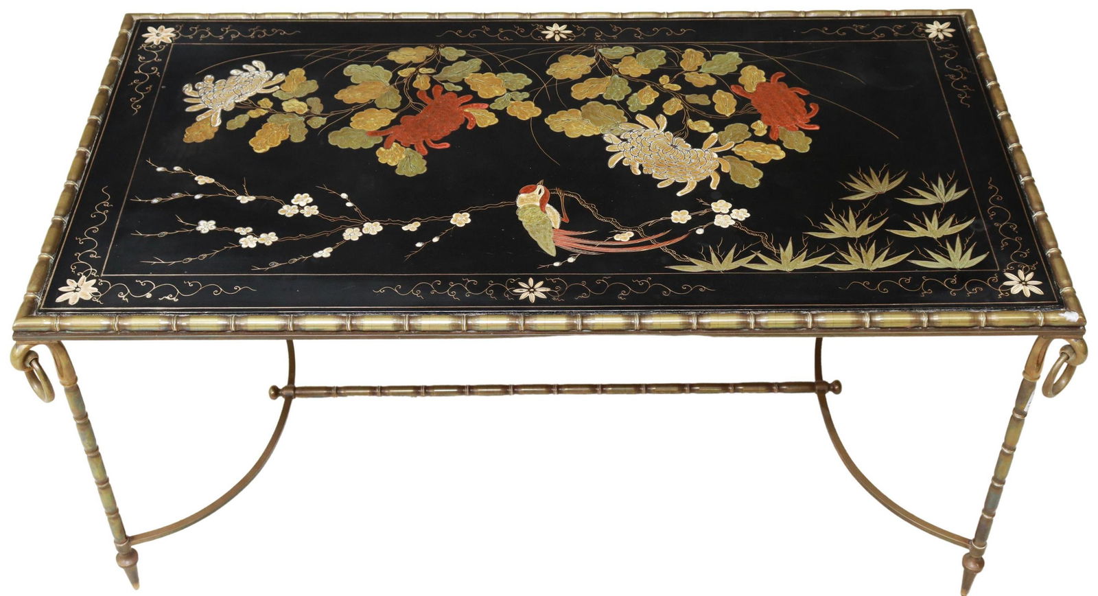 BAGUES STYLE CHINOISERIE FAUX BAMBOO COFFEE TABLE (1 of 4)