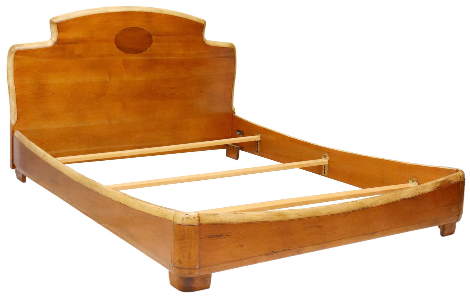 ROCHE BOBOIS FRENCH FRUITWOOD QUEEN SIZE BED (1 of 3)