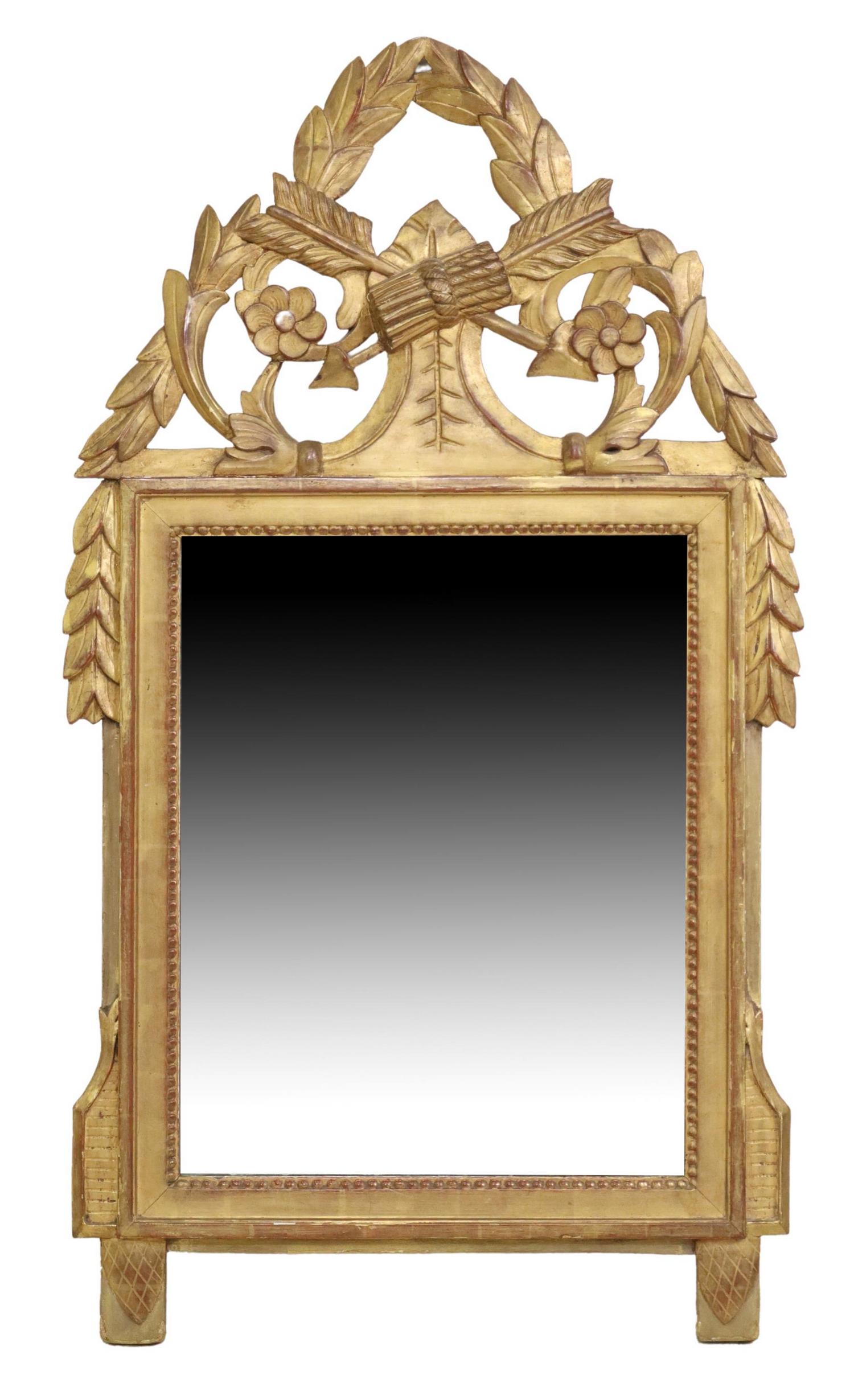 FRENCH REGENCE STYLE GILTWOOD MIRROR, 19TH C. (1 of 3)