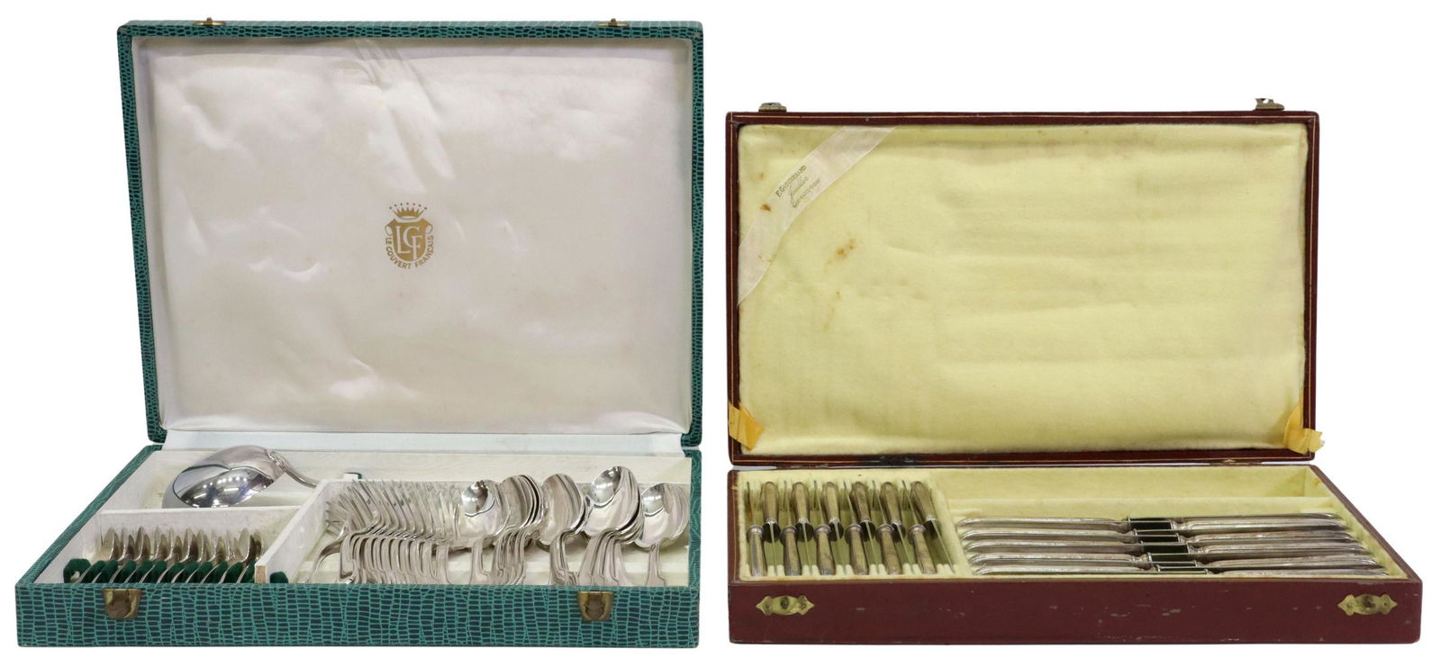 (58) FRENCH SILVERPLATE SHELL TIP FLATWARE (1 of 6)