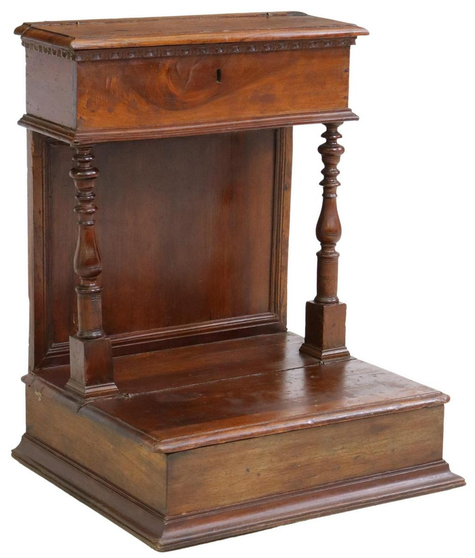 ITALIAN WALNUT PRIE-DIEU/ PRAYER KNEELER CABINET (1 of 6)
