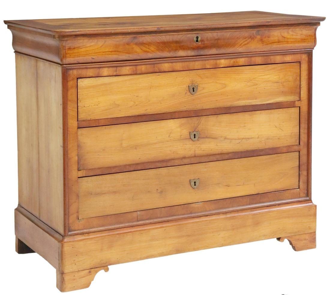 FRENCH LOUIS PHILIPPE PERIOD FRUITWOOD COMMODE (1 of 5)