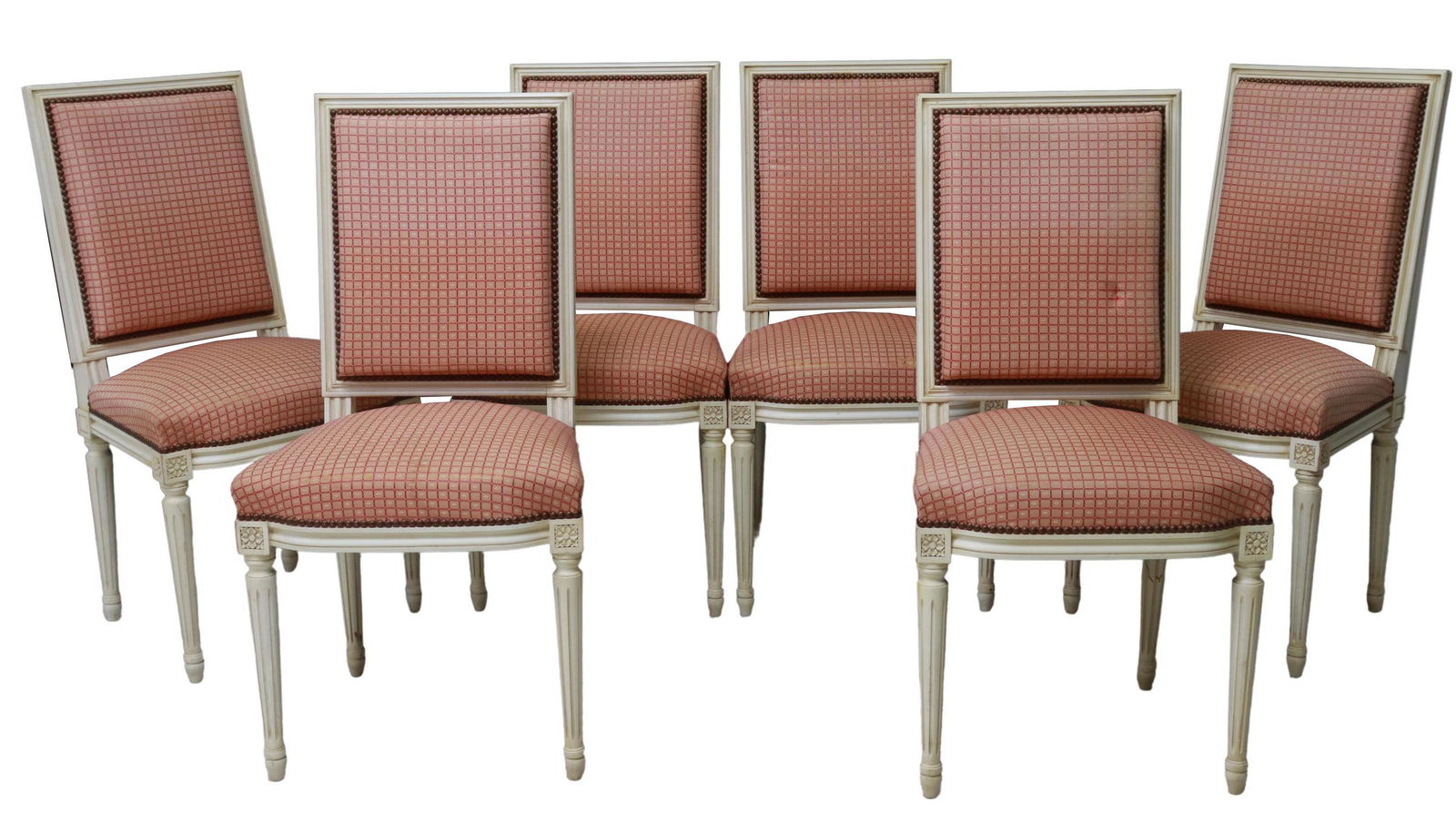 (6) FRENCH LOUIS XVI STYLE PAINTED DINING CHAIRS (1 of 5)