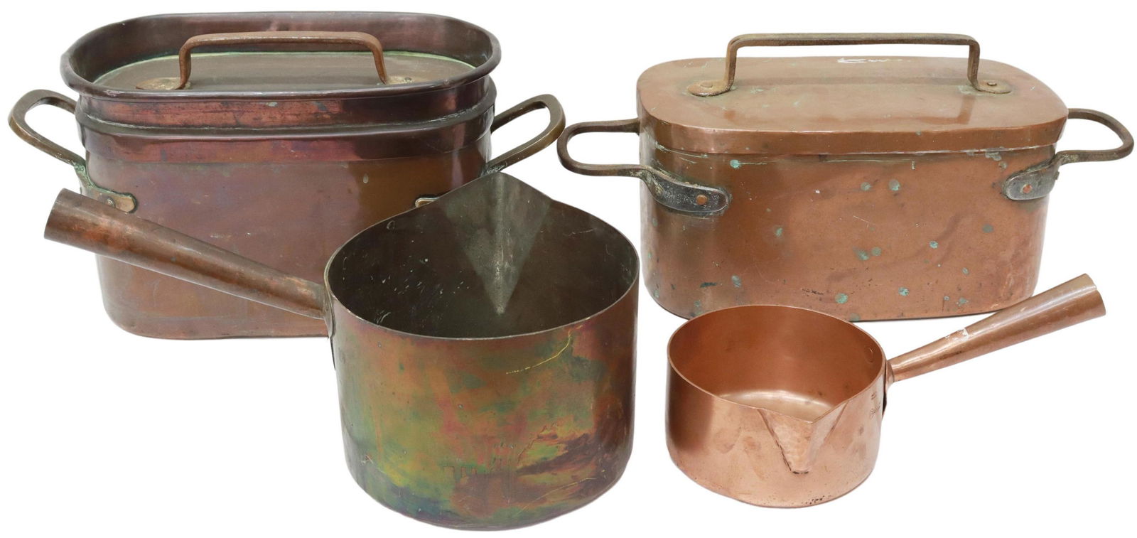 (4) FRENCH COPPER COOKWARE SUGAR & BRAISING PANS (1 of 10)