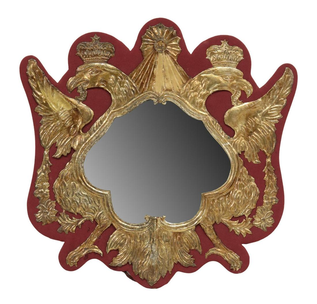 SPANISH REPOUSSE DOUBLE-HEADED EAGLE MIRROR (1 of 3)