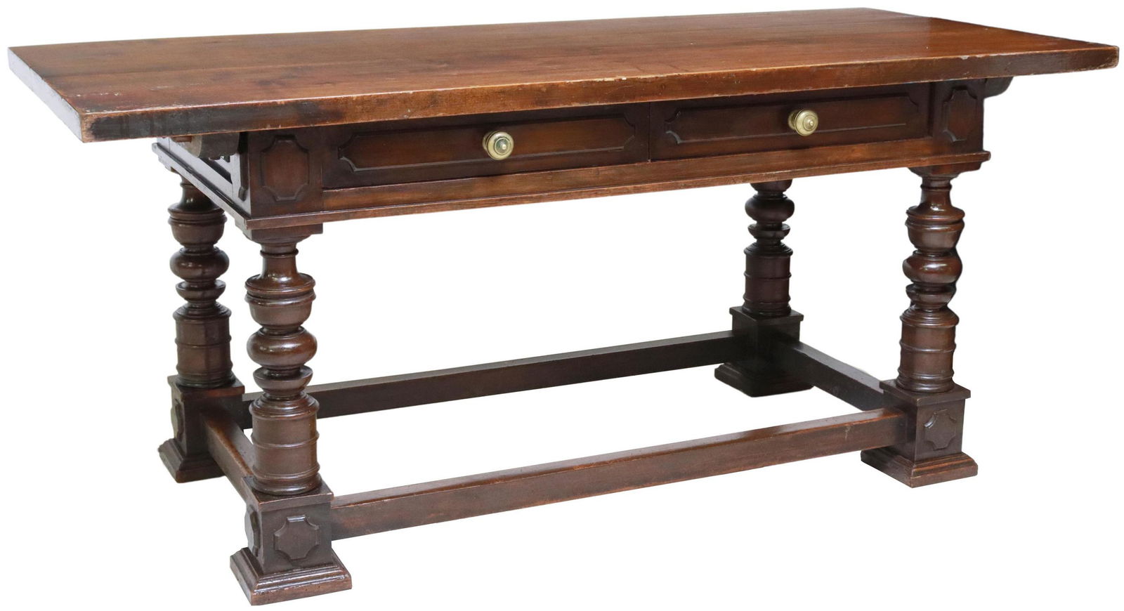 ITALIAN WALNUT LIBRARY OR WRITING TABLE (1 of 5)