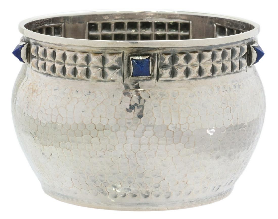 TURKISH URART HAMMERED STERLING SILVER BOWL (1 of 4)