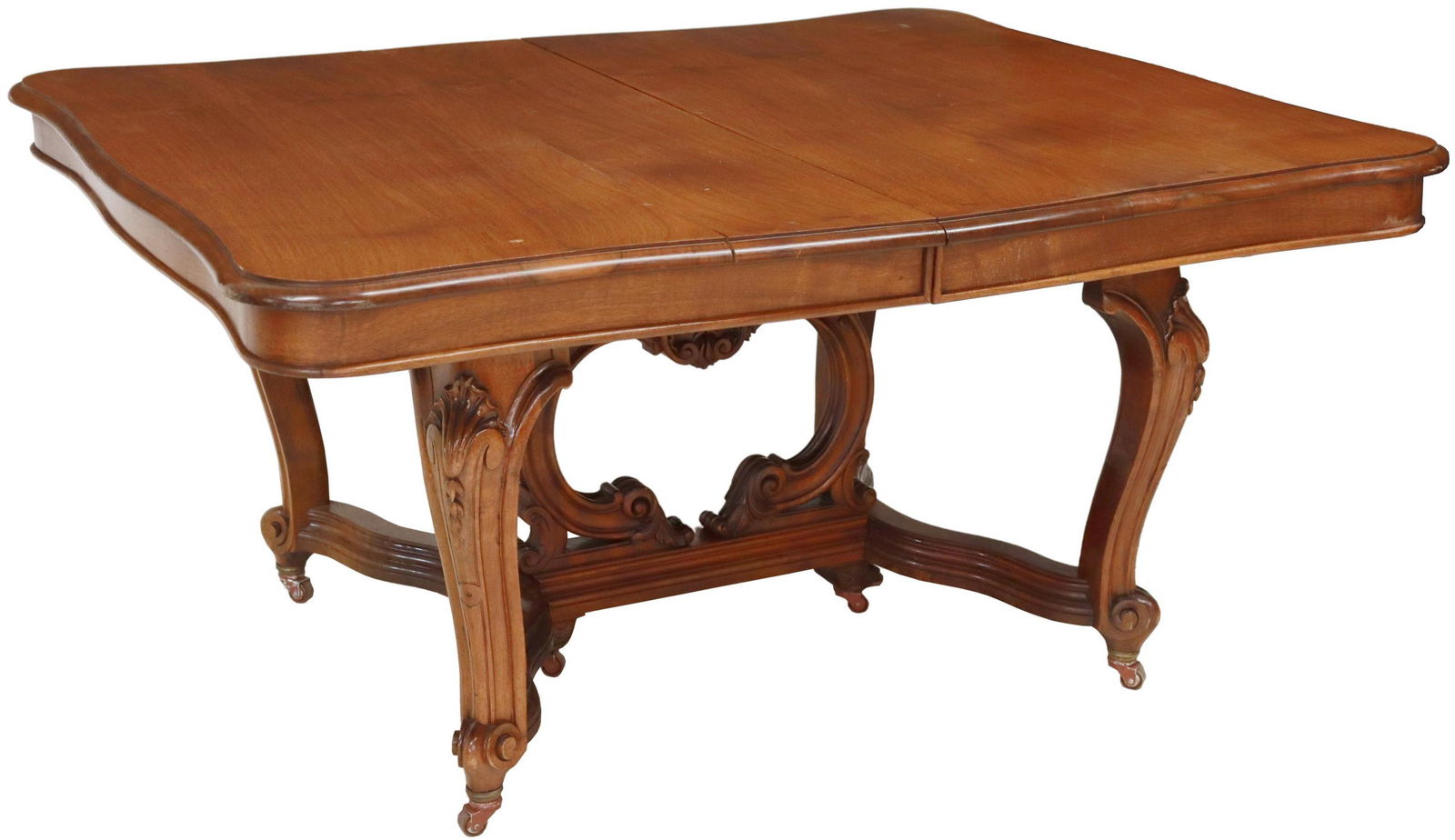 FRENCH LOUIS XV STYLE MAHOGANY EXTENSION TABLE (1 of 6)