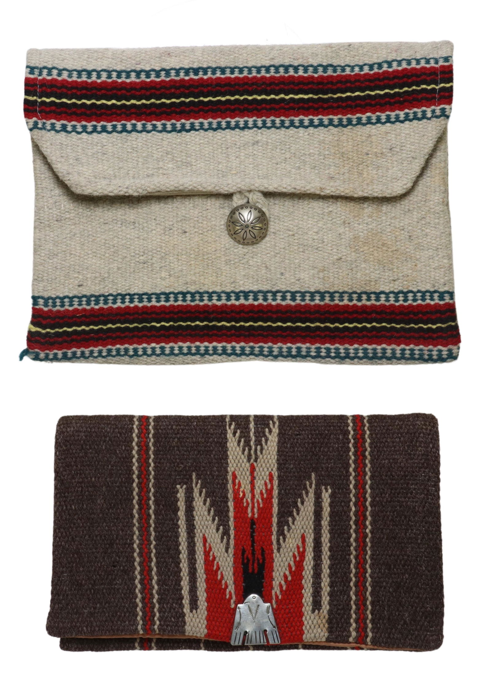 (2) CHIMAYO WOVEN WOOL CLUTCH PURSES (1 of 8)