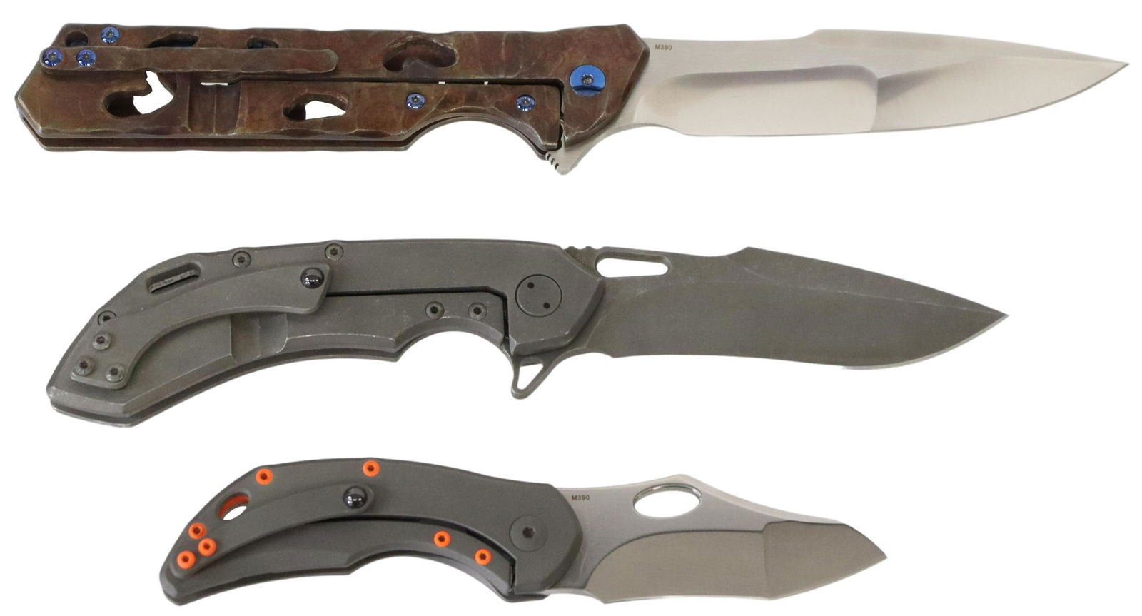 (3) OLAMIC TACTICAL & CUSTOM KNIVES, NEW IN CASE (1 of 5)