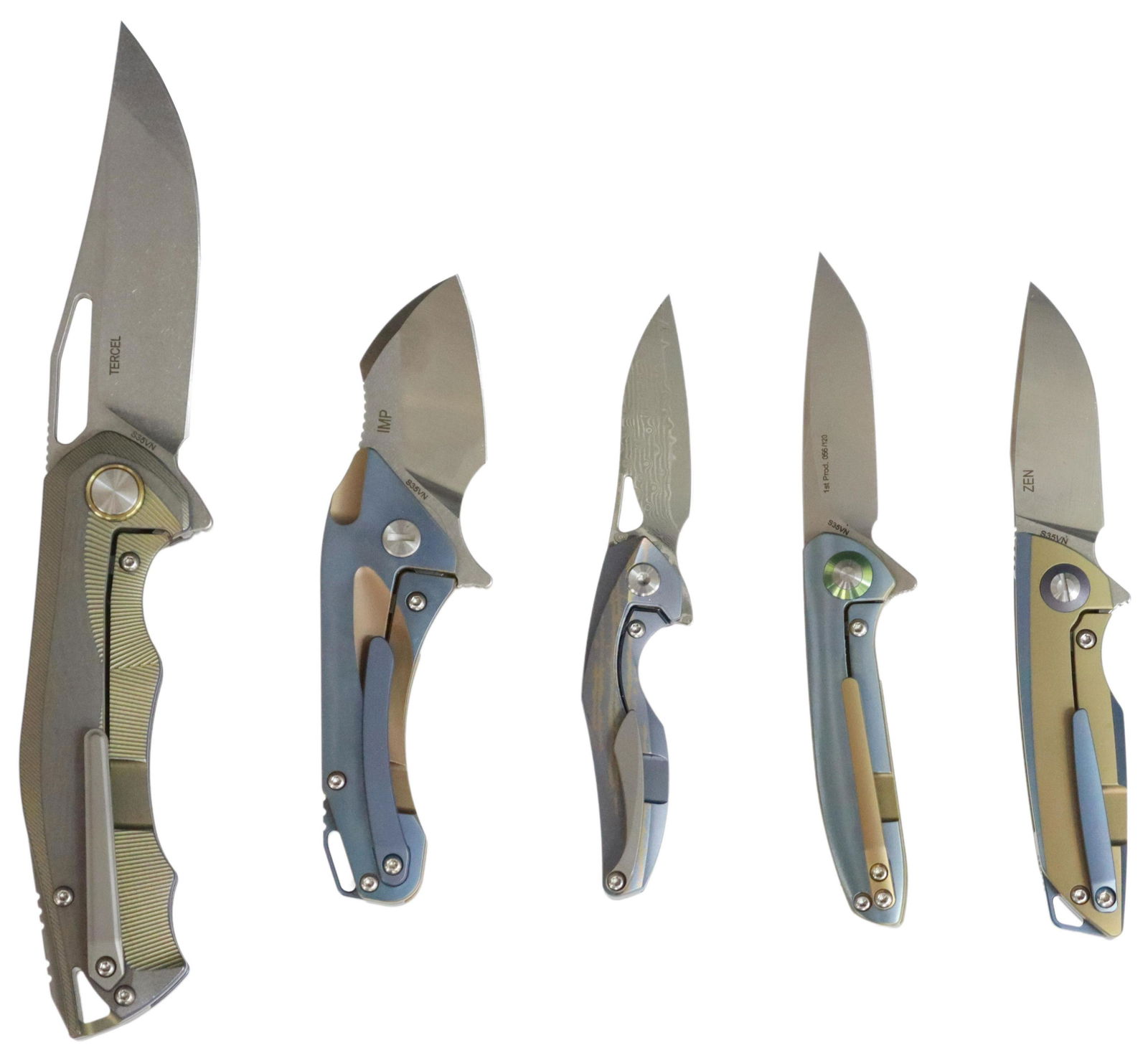 (5) BESTECH FLIP POCKET KNIVES, NEW IN BOX (1 of 6)