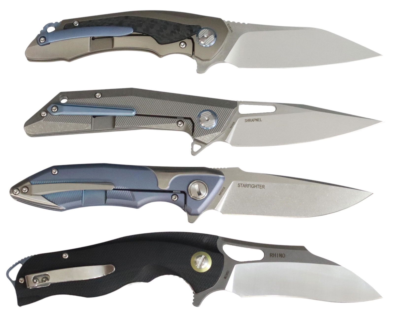 (4) BESTECH FLIP POCKET KNIVES, NEW IN BOX (1 of 6)