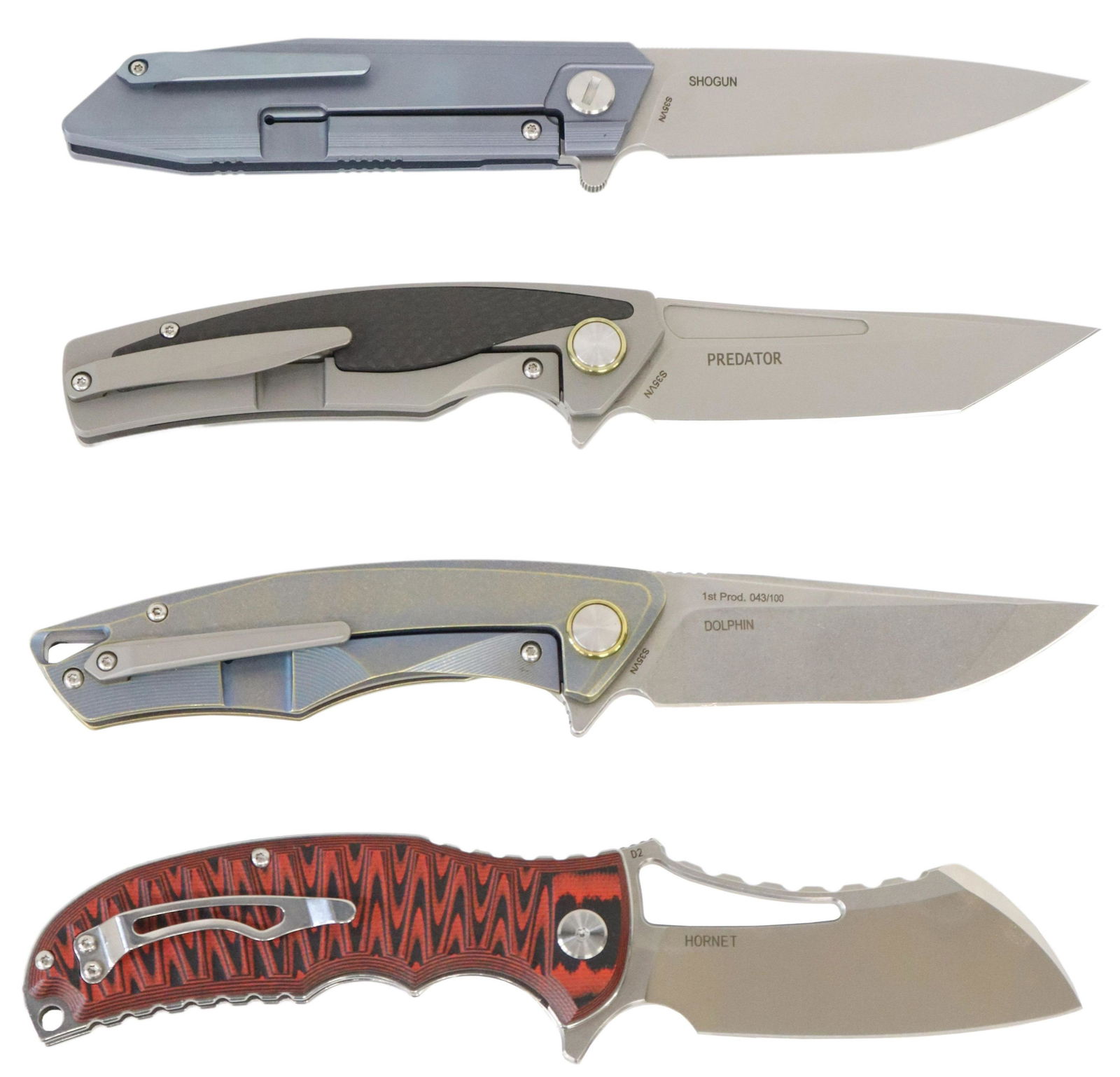 (4) BESTECH POCKET KNIVES, NEW IN BOX (1 of 6)