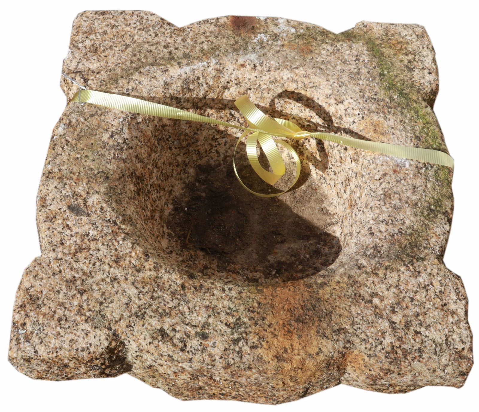 ANTIQUE CARVED STONE MORTAR BASIN (1 of 3)