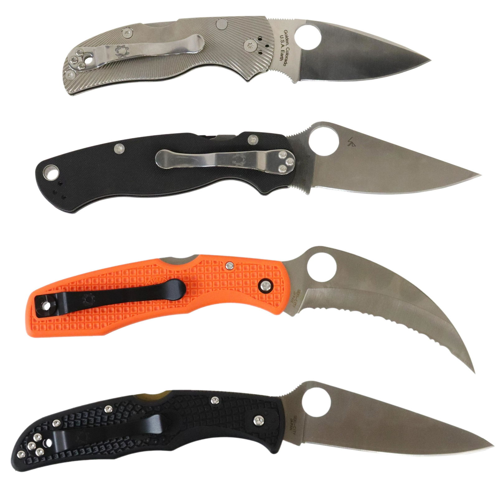 (4) SPYDERCO POCKET KNIVES, NEW IN BOX (1 of 5)