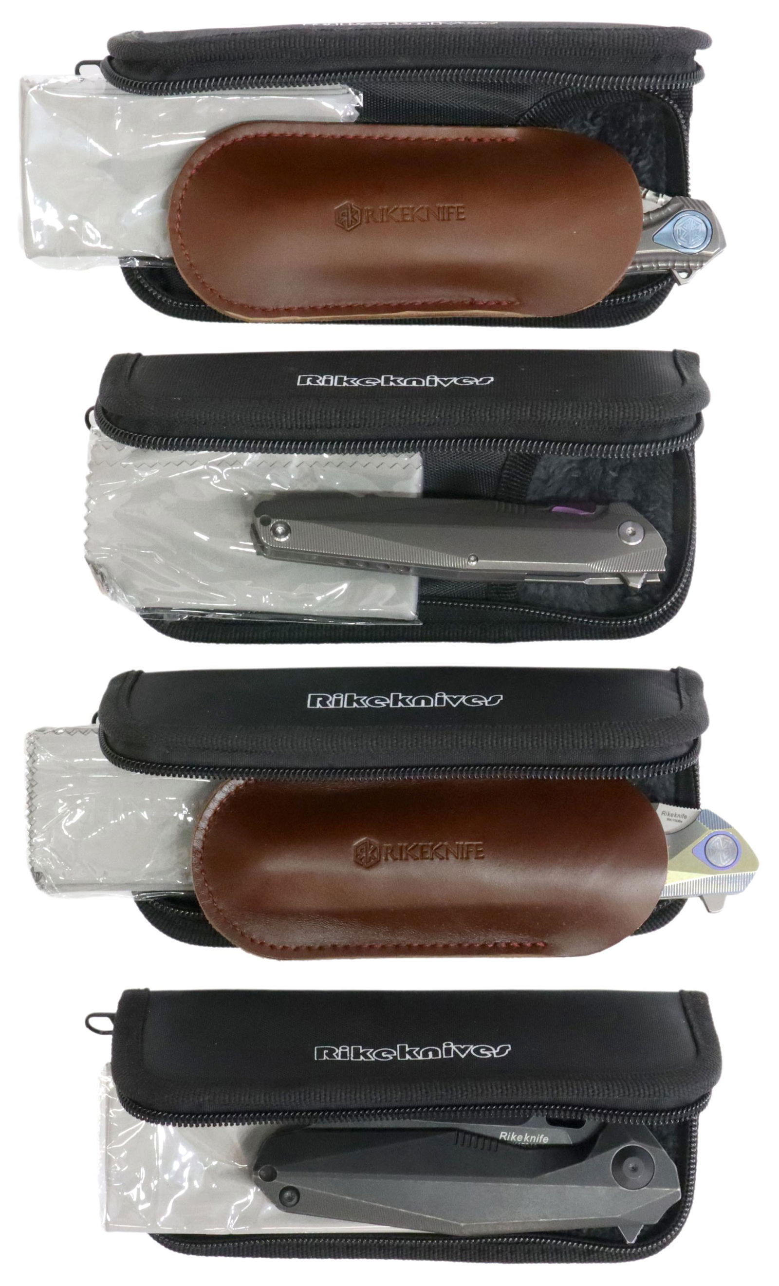 (4) RIKE FLIPPER KNIVES NEW IN CASE (1 of 5)