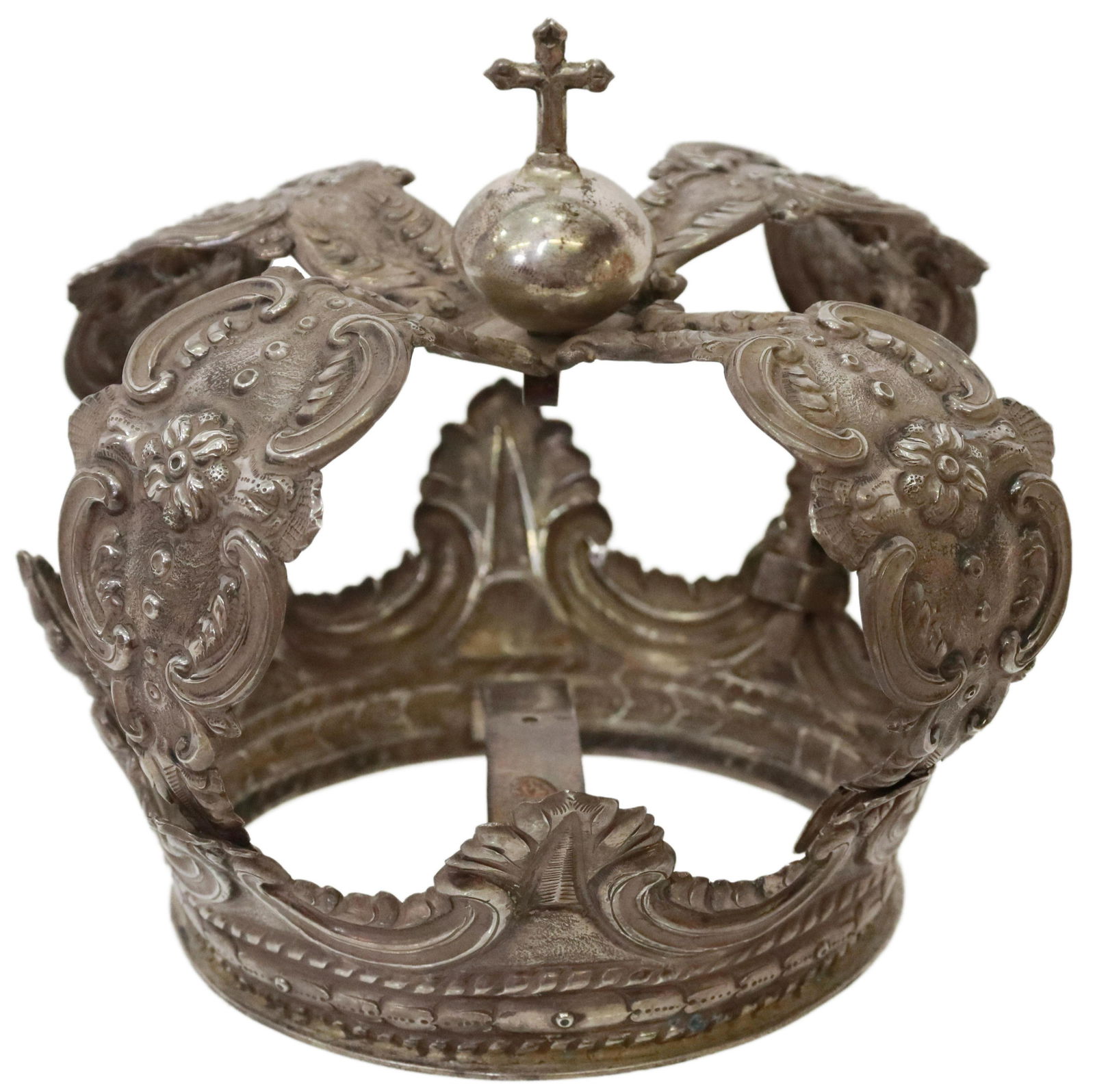 COLONIAL STYLE STERLING SILVER SANTO'S CROWN (1 of 3)