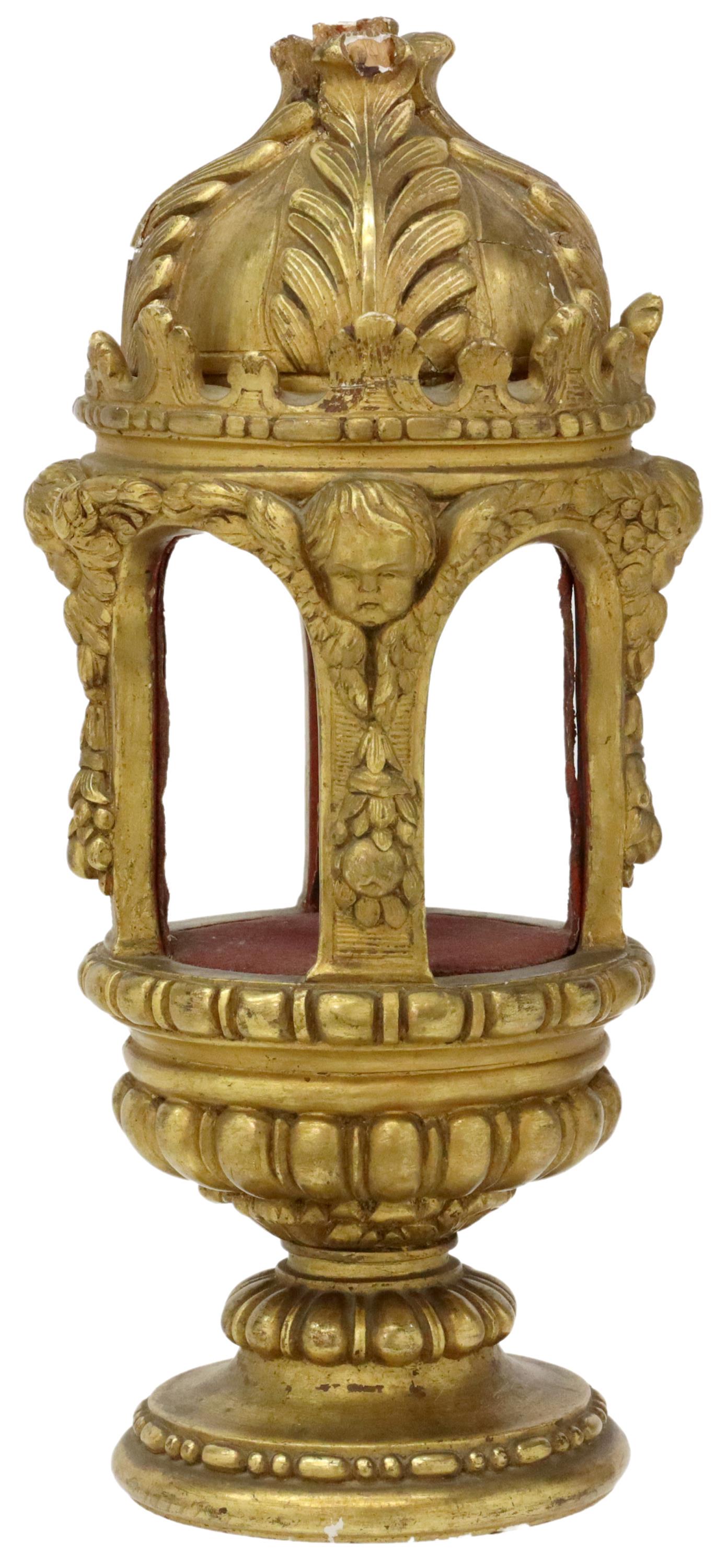 FRENCH GILTWOOD RELIQUARY SHRINE (1 of 4)